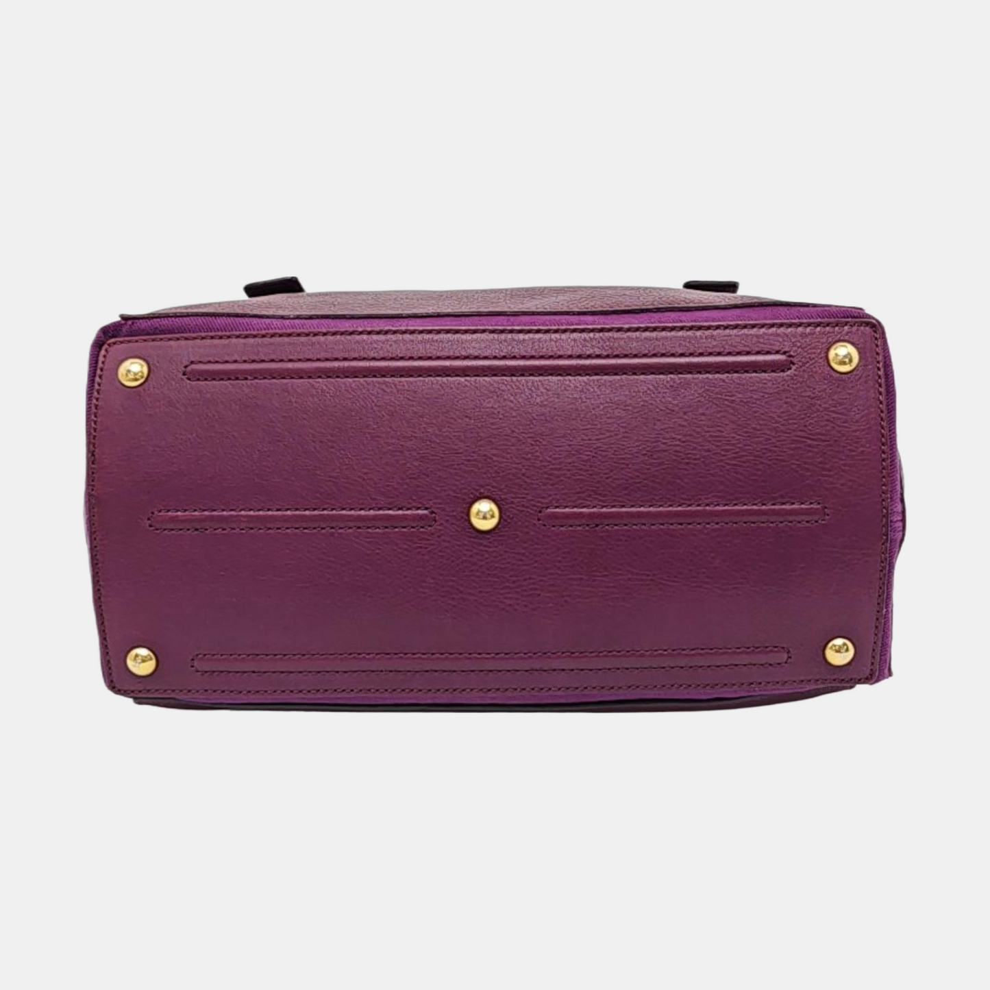 YSL MUSE TWO Purple Leather Tote Golden hardware-(SKU)-954560346