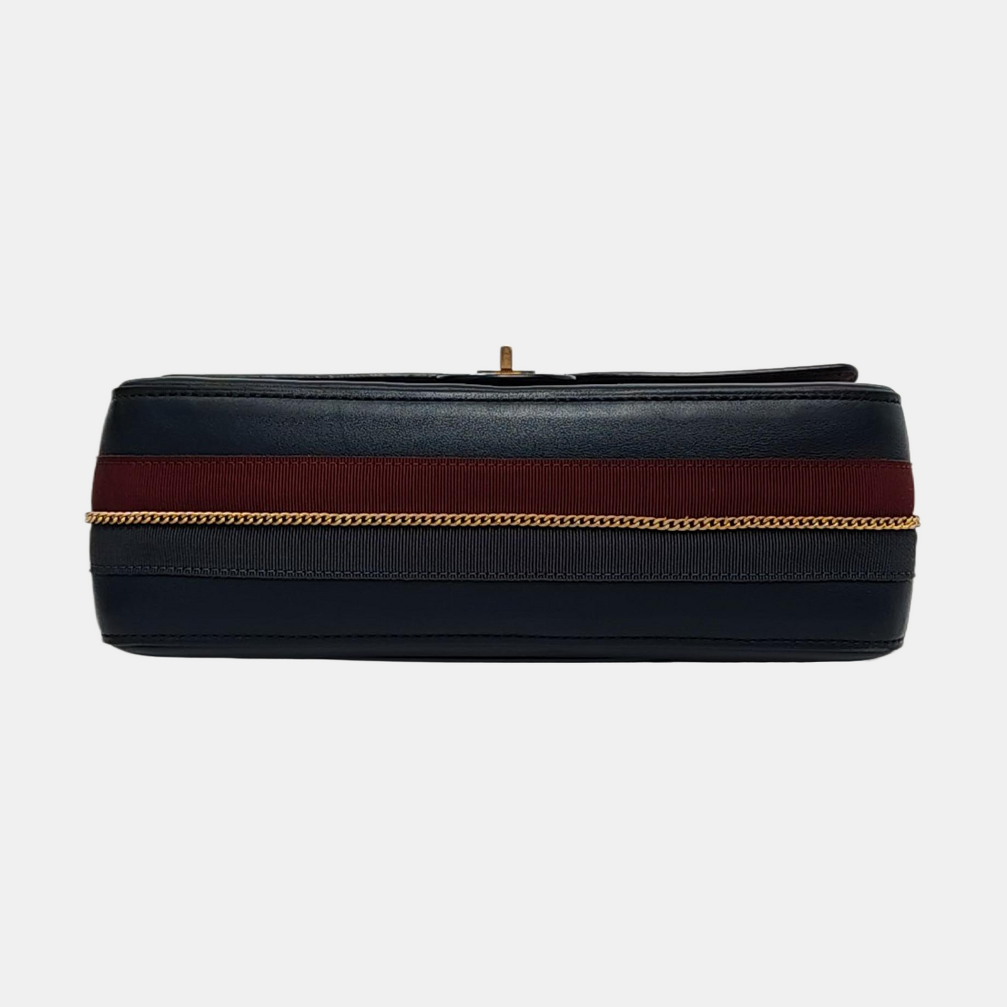CHANEL 2.55 Deep Blue Calf Leather Single Shoulder Bag Crossbody Bag Golden Hardware 26 Openings-(SKU)-954526638