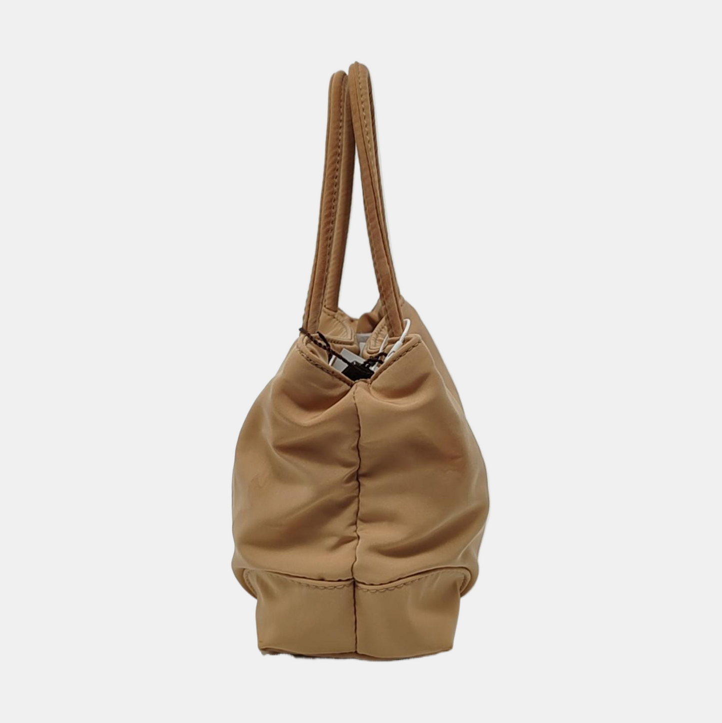 BOTTEGA VENETA Tote bag Khaki Nylon Quilted Handbag Golden hardware-(SKU)-954647778
