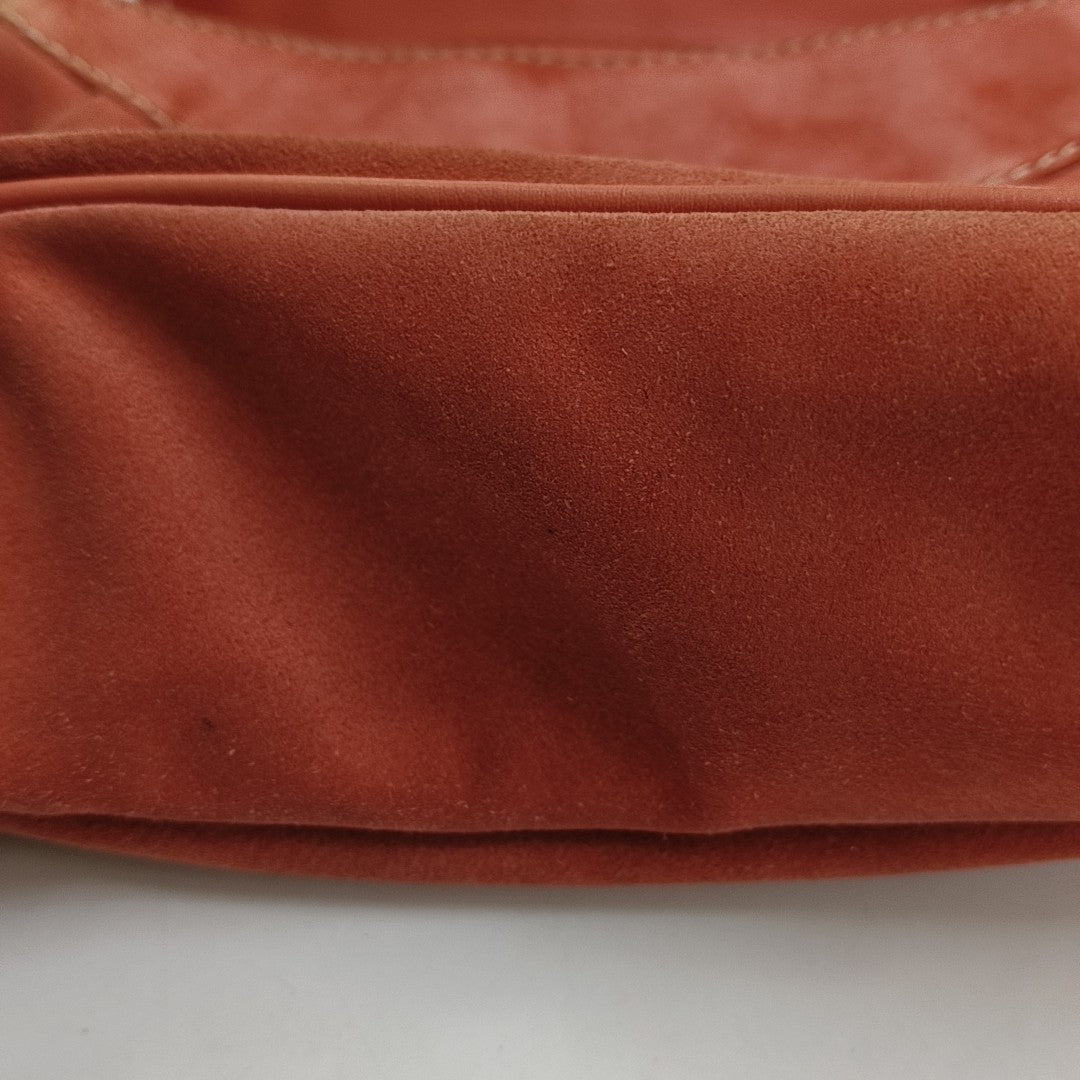 CELINE METALLICOrange Suede Leather Single Shoulder Bag-(SKU)-954357639