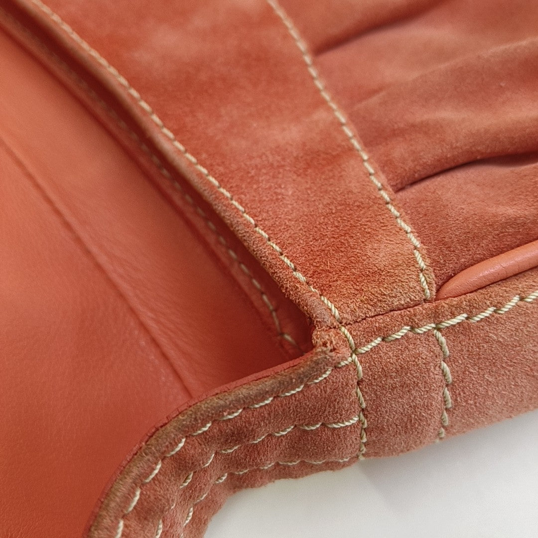 CELINE METALLICOrange Suede Leather Single Shoulder Bag-(SKU)-954357639
