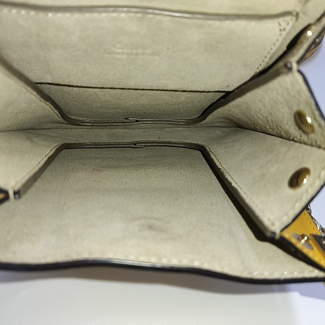 Chloé Faye Small size Yellow Leather Single Shoulder Bag Crossbody Bag Handbag Golden hardware Removable shoulder strap-(SKU)-954686594