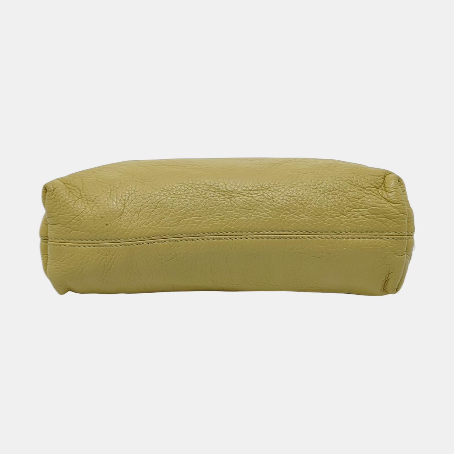 BURBERRY Yellow Green Leather Studs Embellished Shoulder Bag Crossbody Golden hardware Removable shoulder strap-(SKU)-954809975