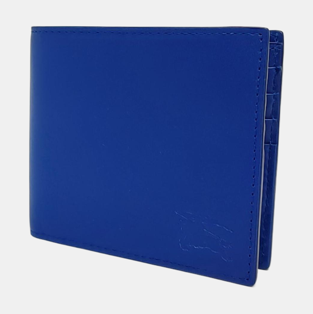 BURBERRY Blue Leather Wallet-(SKU)-954867784