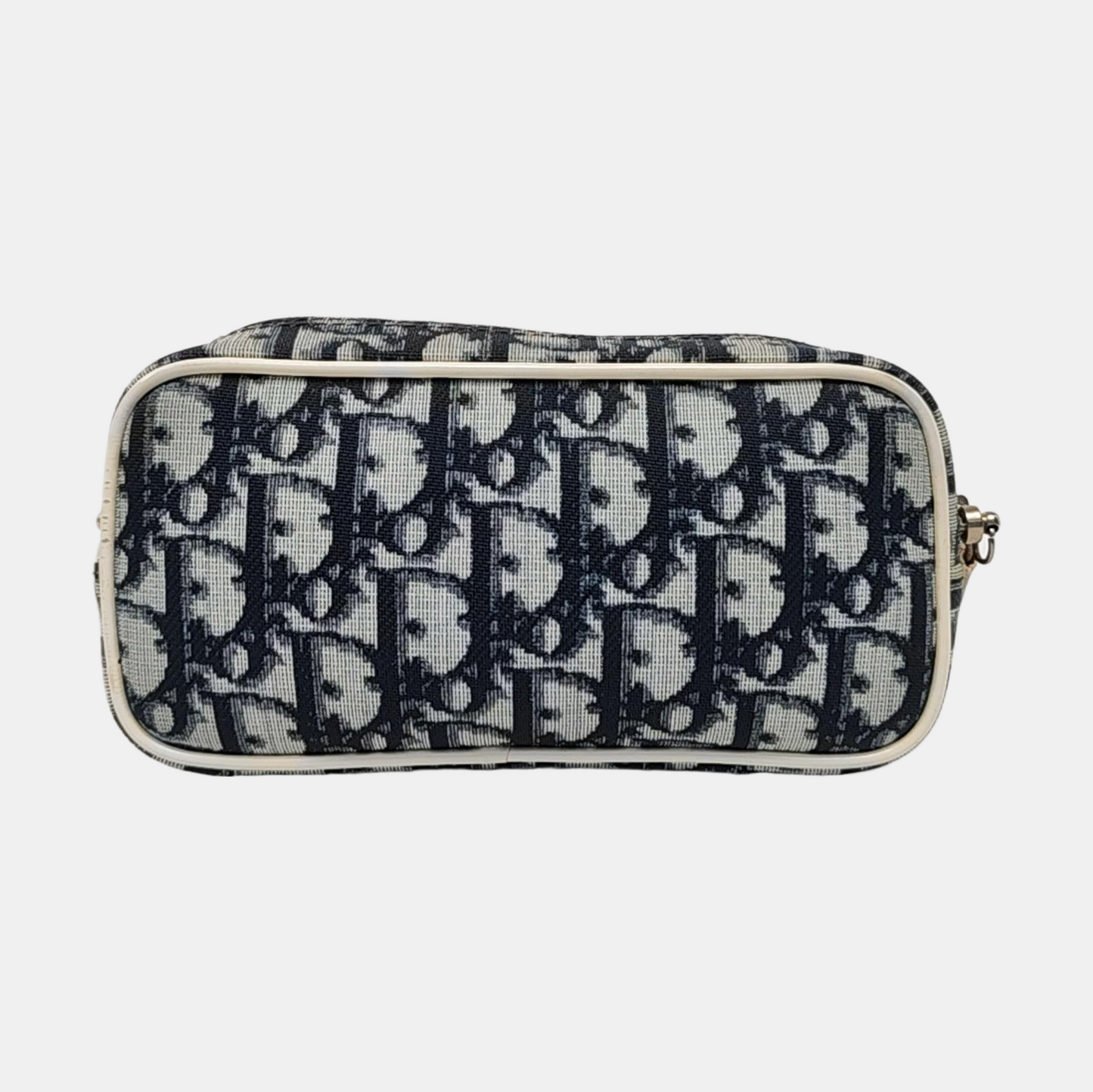 DIOR Rasta Dark Blue Coated Canvas Old Flower Patchwork Handbag Handbag Golden Silver Hardware-(SKU)-954845460