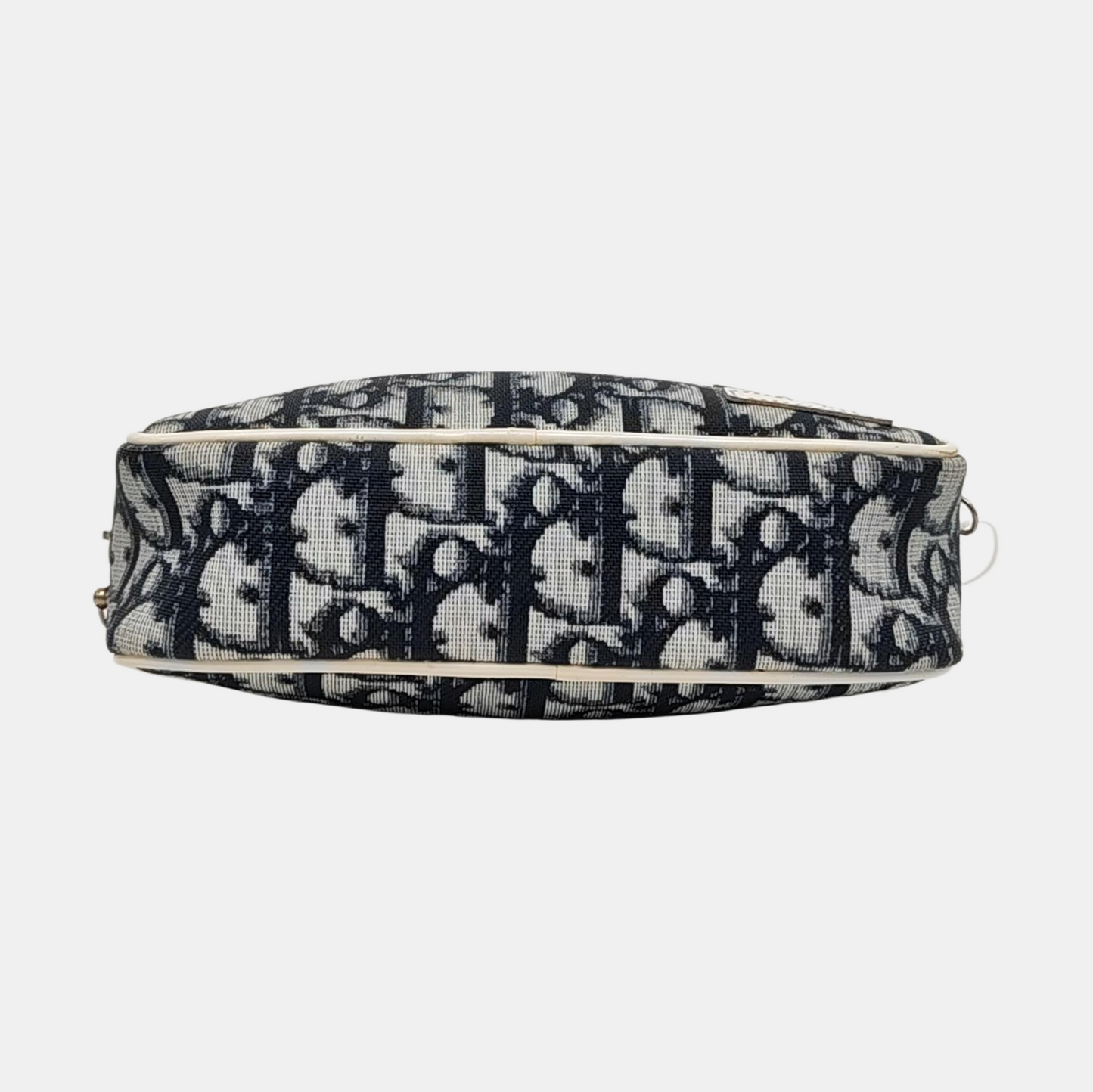 DIOR Rasta Dark Blue Coated Canvas Old Flower Patchwork Handbag Handbag Golden Silver Hardware-(SKU)-954845460