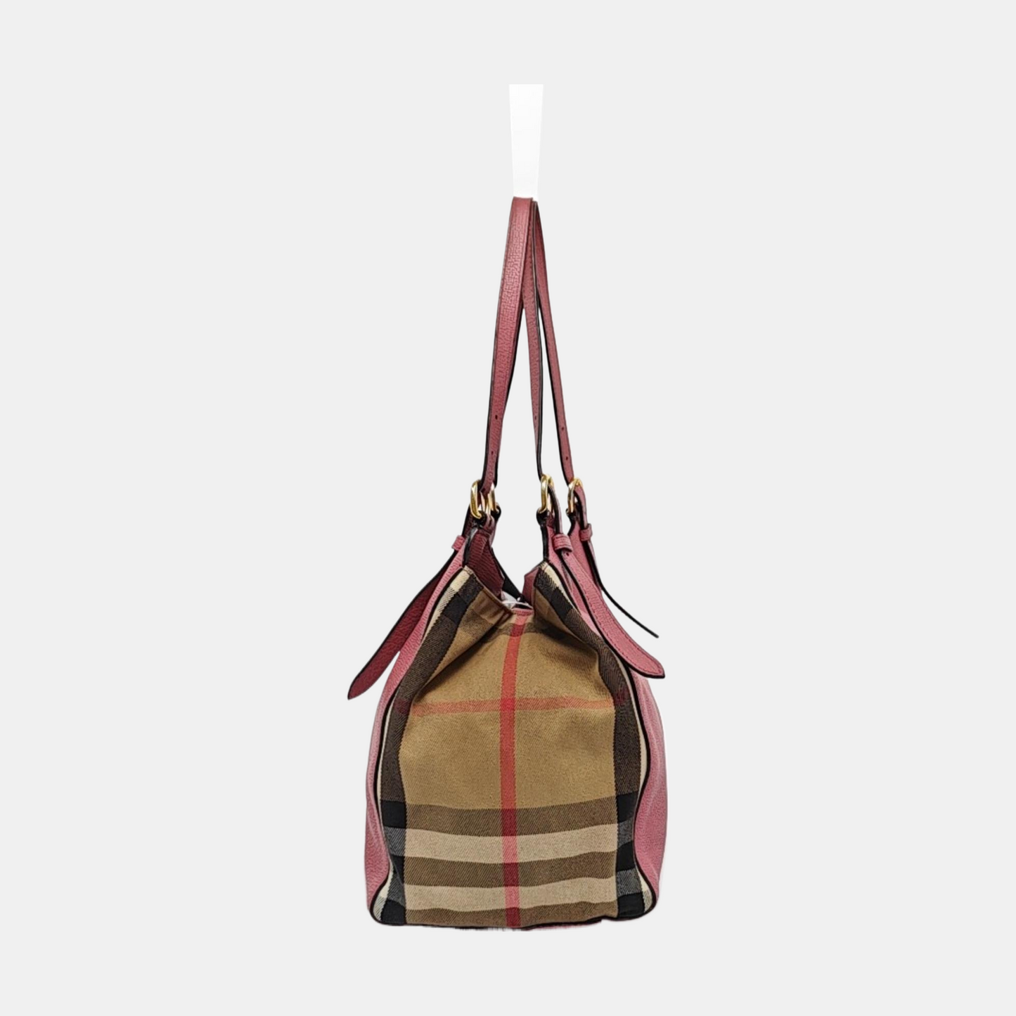 BURBERRY Canterbury mini Pink cowhide horse race pattern shoulder bag/handbag Golden hardware-(SKU)-954760637