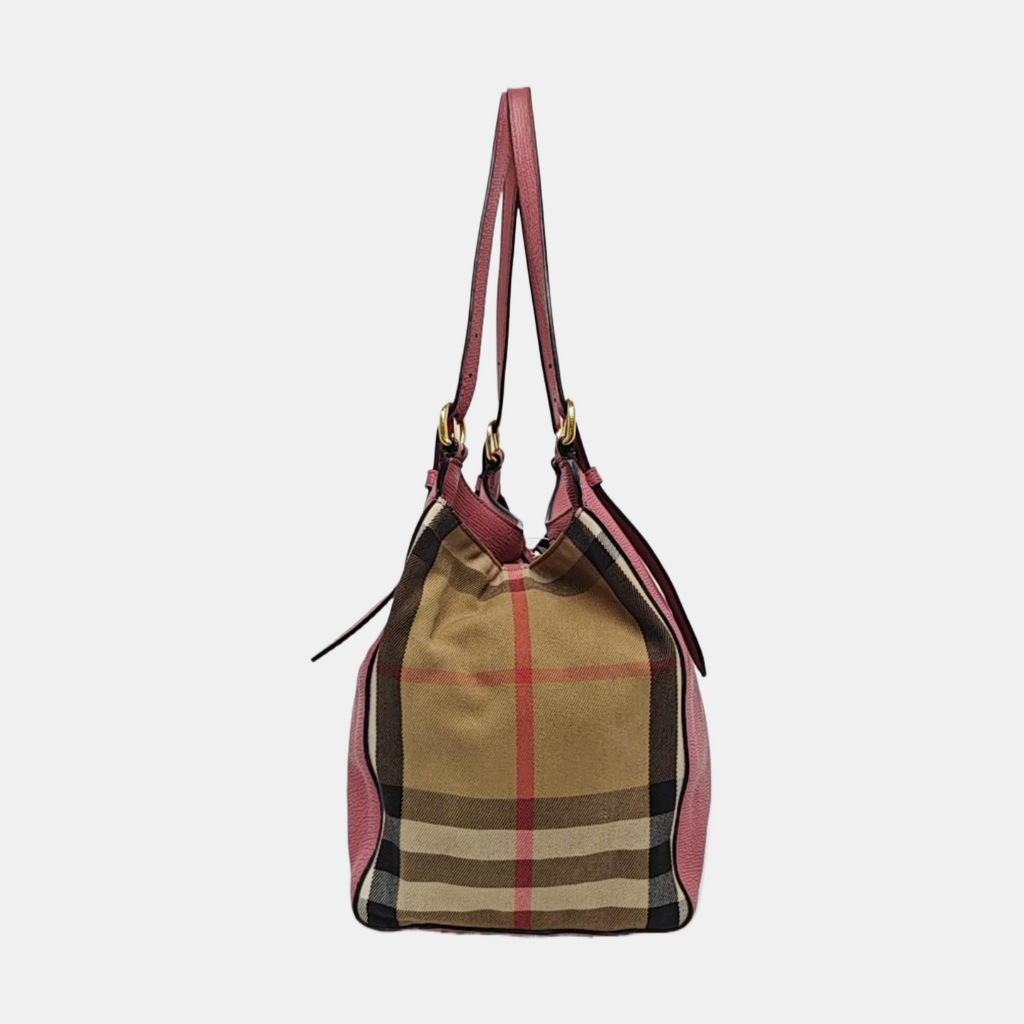 BURBERRY Canterbury mini Pink cowhide horse race pattern shoulder bag/handbag Golden hardware-(SKU)-954760637