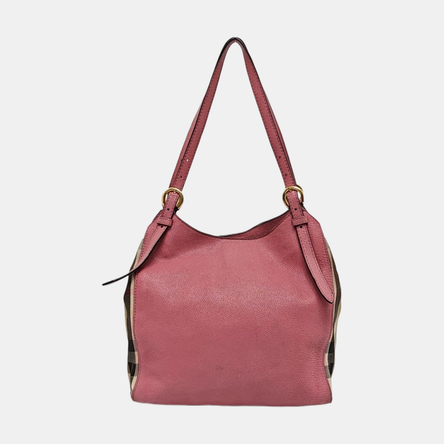 BURBERRY Canterbury mini Pink cowhide horse race pattern shoulder bag/handbag Golden hardware-(SKU)-954760637