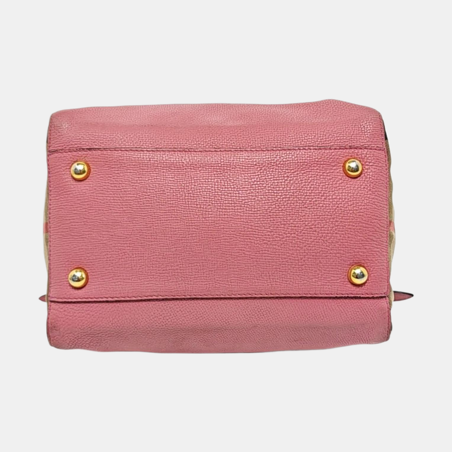 BURBERRY Canterbury mini Pink cowhide horse race pattern shoulder bag/handbag Golden hardware-(SKU)-954760637