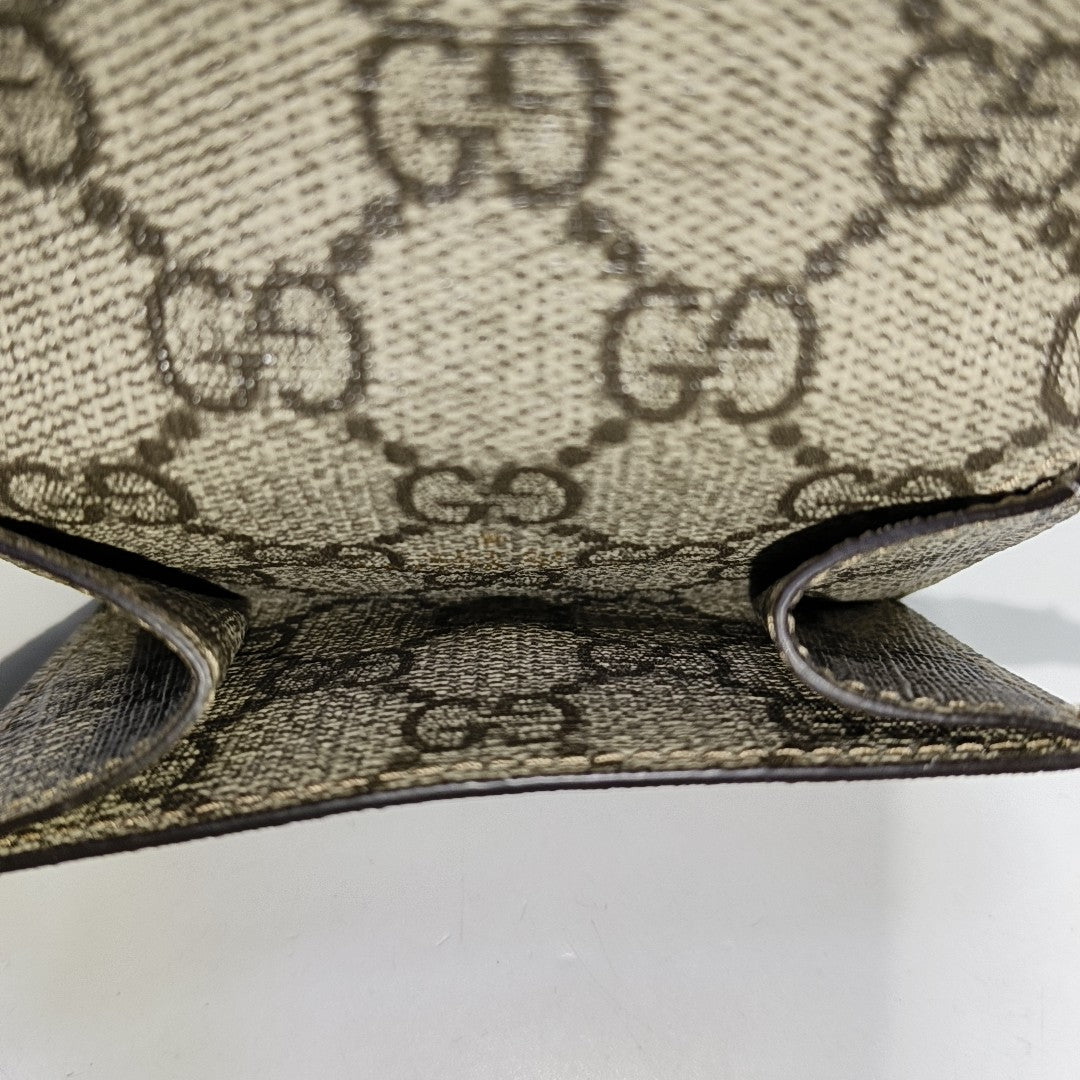 GUCCI The Hacker Project Beige Canvas Monogram Money Wallet Golden hardware-(SKU)-955112285