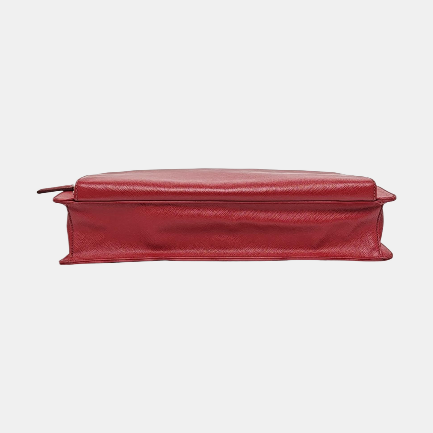 PRADA Red Cowhide Tote Bag Silver Hardware-(SKU)-954933238