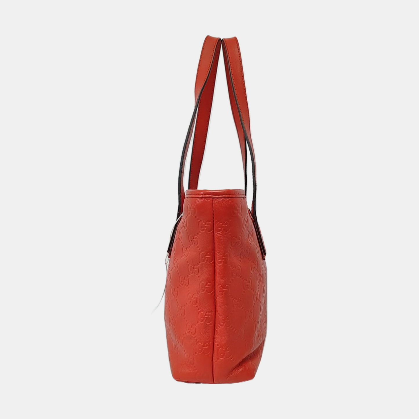 GUCCI GG Imprime Red leather monogram embossed crossbody shoulder tote handbag Golden hardware-(SKU)-954939048