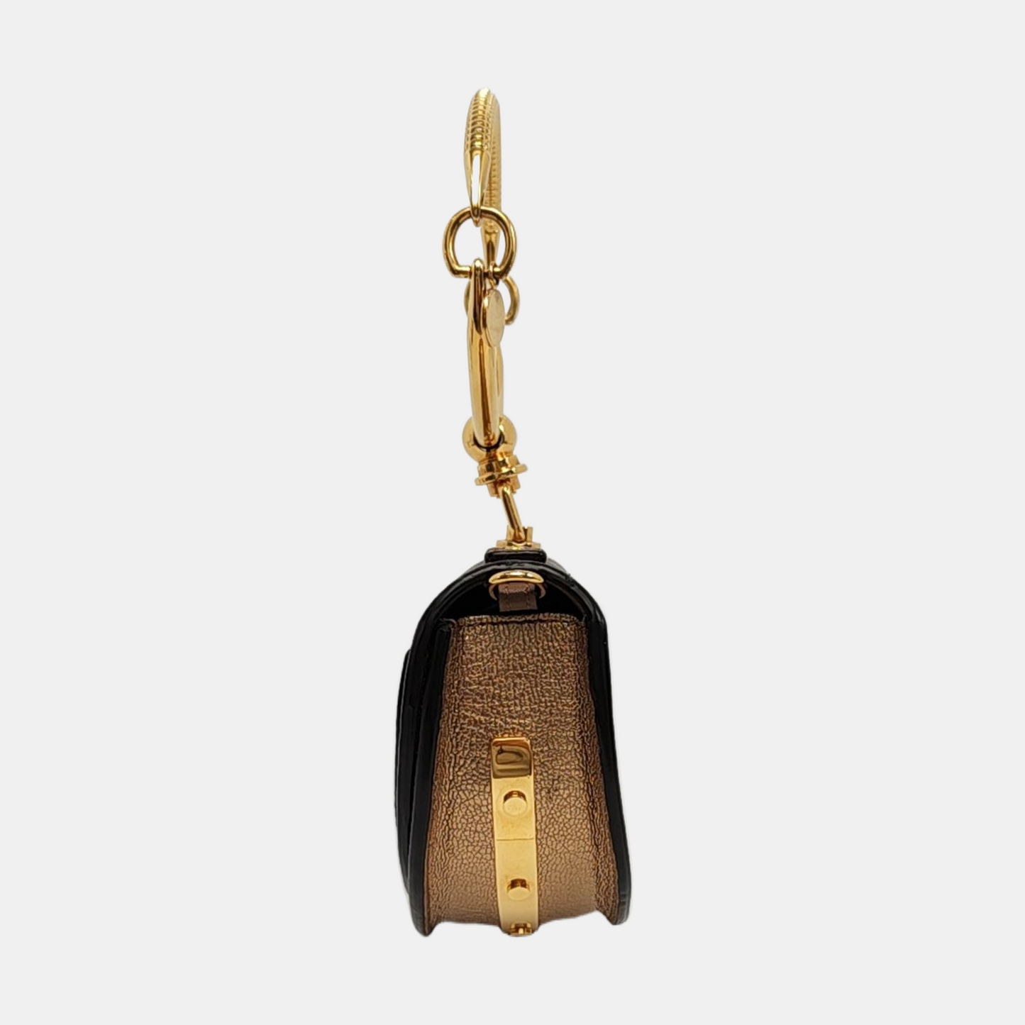 Chloé Nile Golden Cowhide Crossbody Single Shoulder Bag Handbag Golden hardware Removable shoulder strap-(SKU)-954874454