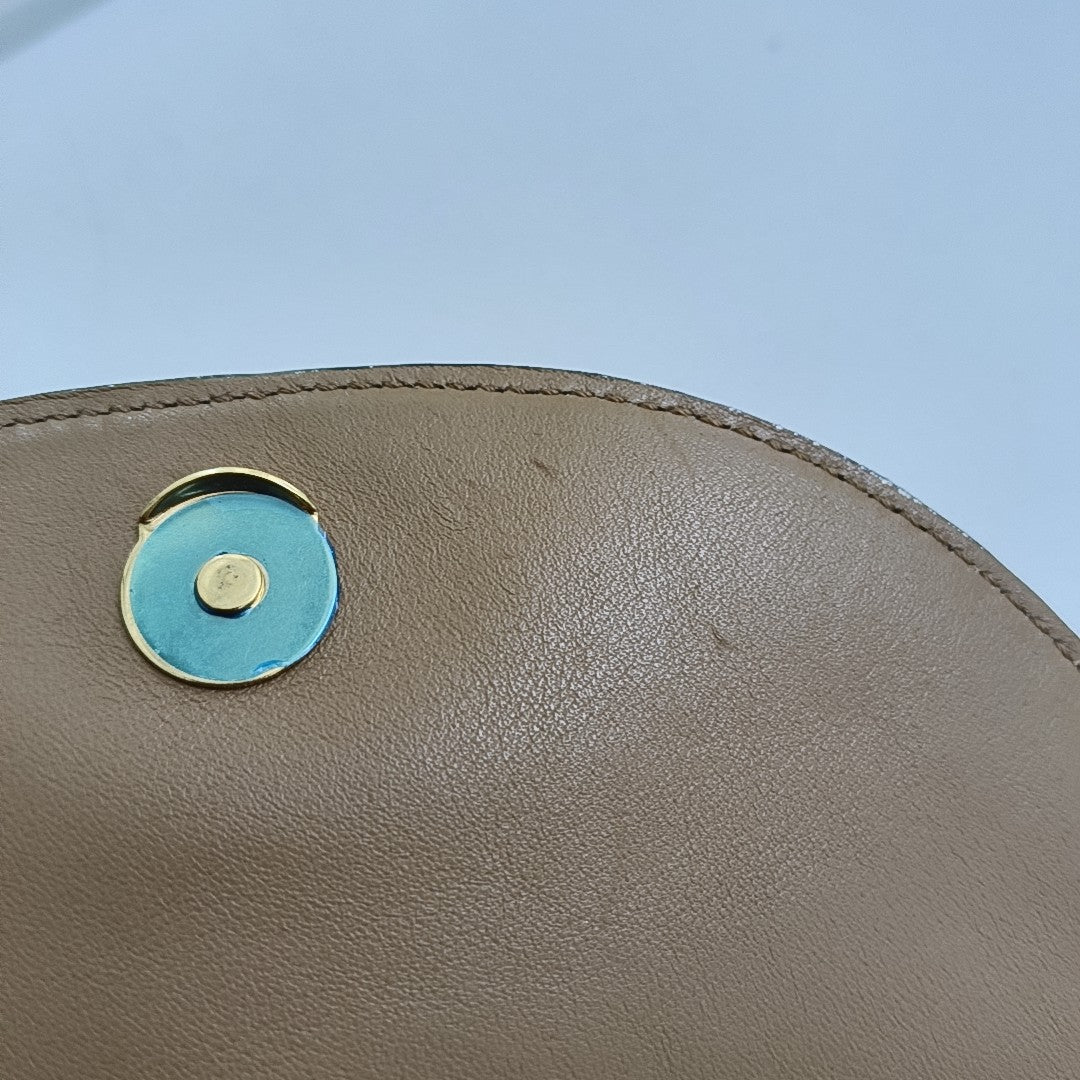 Chloé Nile Golden Cowhide Crossbody Single Shoulder Bag Handbag Golden hardware Removable shoulder strap-(SKU)-954874454