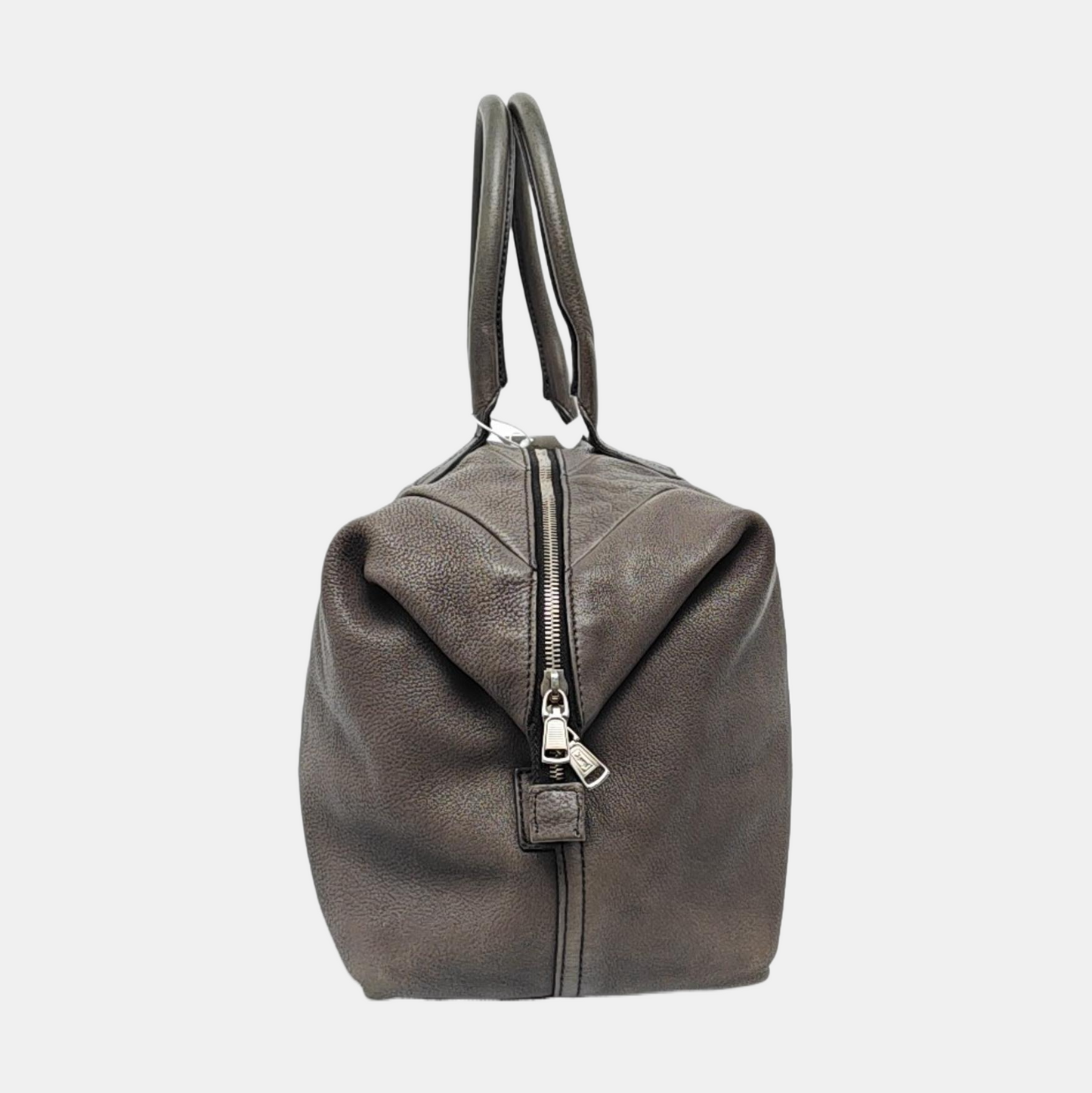 YSL EASY Medium size Dark Grey Leather Quilted Handbag Silver Hardware-(SKU)-955054552
