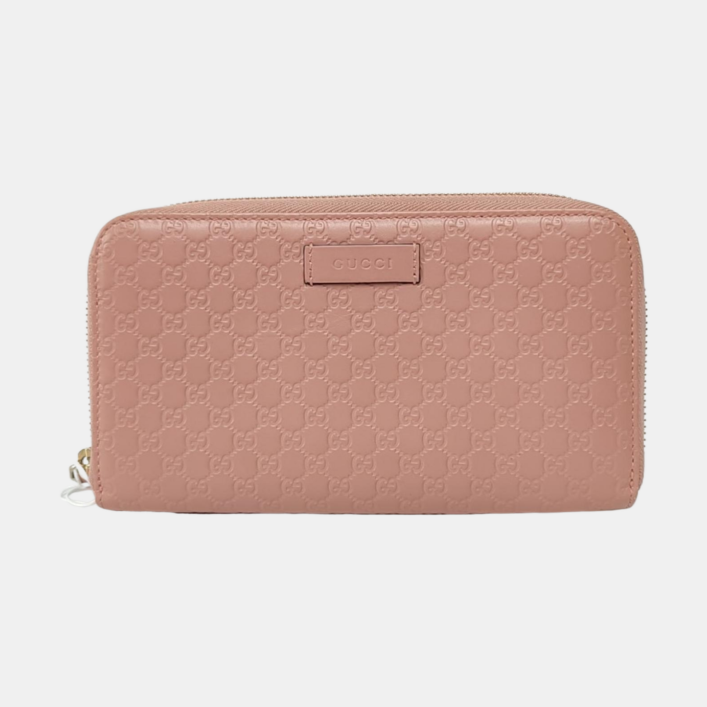 GUCCI Signature裸粉色牛皮老花,压纹钱包-(SKU)-955117130