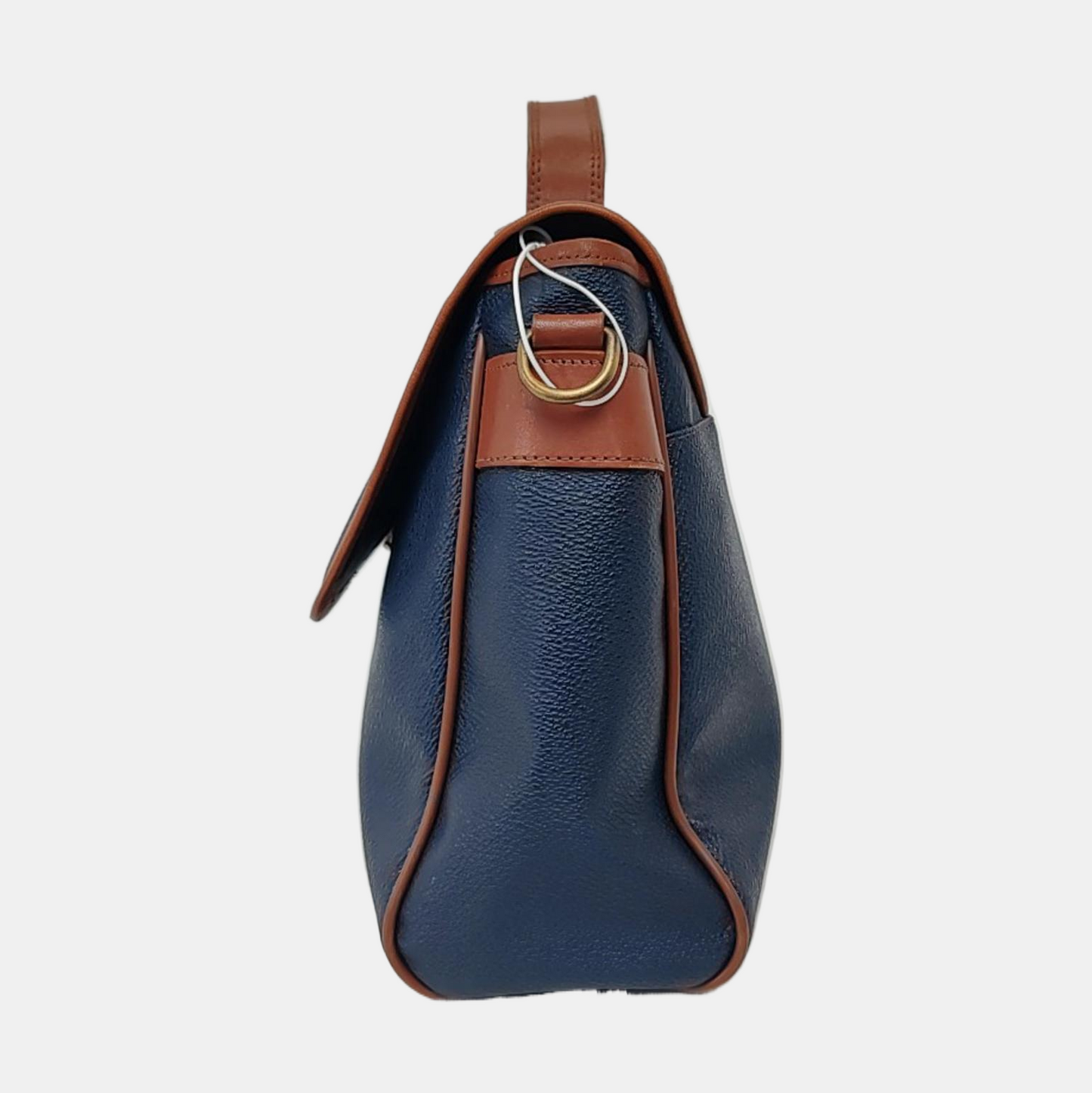 BURBERRY Dark Blue Cowhide Crossbody Bag Tote Bag Single Shoulder Bag Golden hardware Removable shoulder strap-(SKU)-955231320