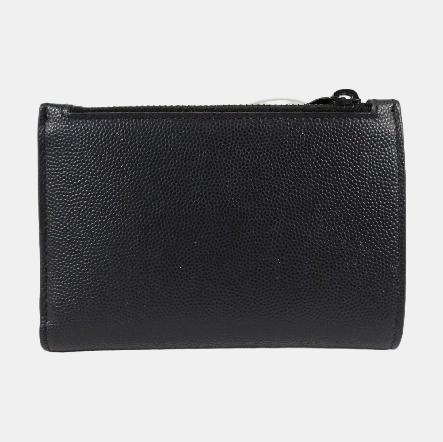 YSL Black Cowhide lychee patternWallet Black hardware-(SKU)-955350778