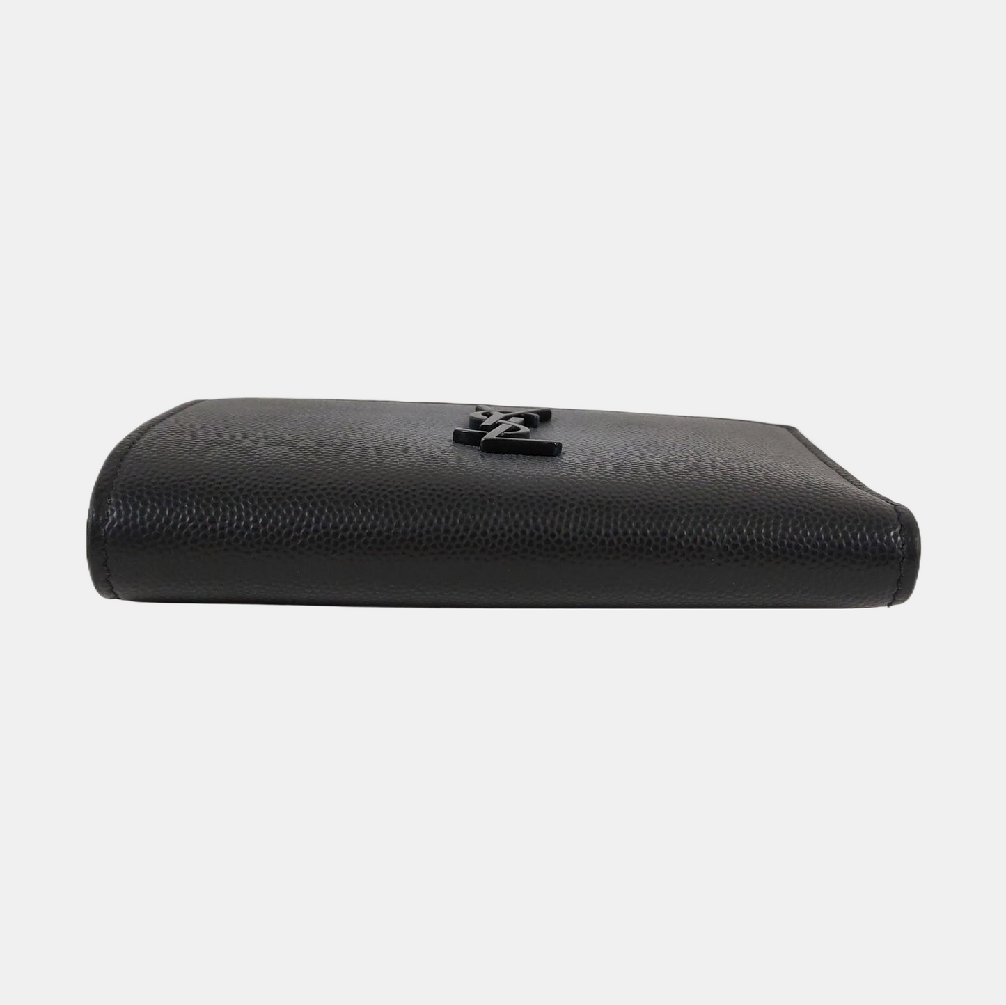 YSL Black Cowhide lychee patternWallet Black hardware-(SKU)-955350778