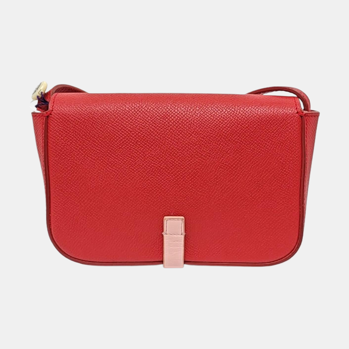 CELINE Red cowhide shoulder bag crossbody bag Silver Hardware-(SKU)-955217814