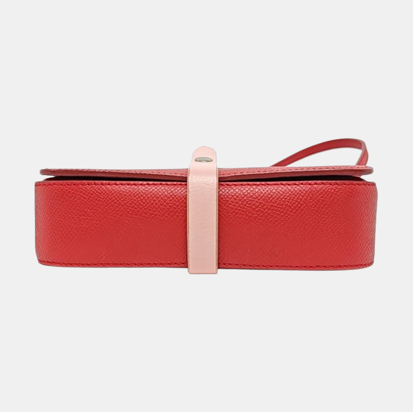 CELINE Red cowhide shoulder bag crossbody bag Silver Hardware-(SKU)-955217814