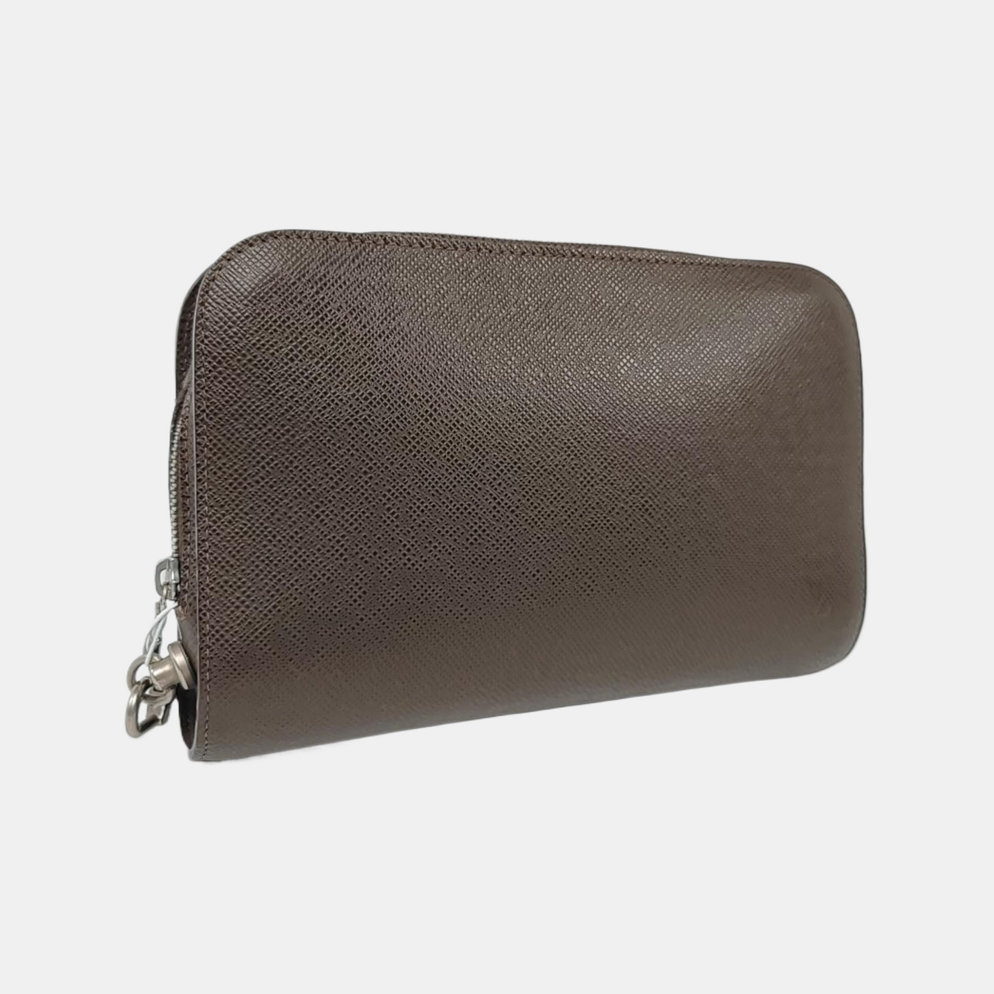 LOUIS VUITTON BAIKAL Brown Calfskin Clutch Handbag Silver Hardware-(SKU)-955218980