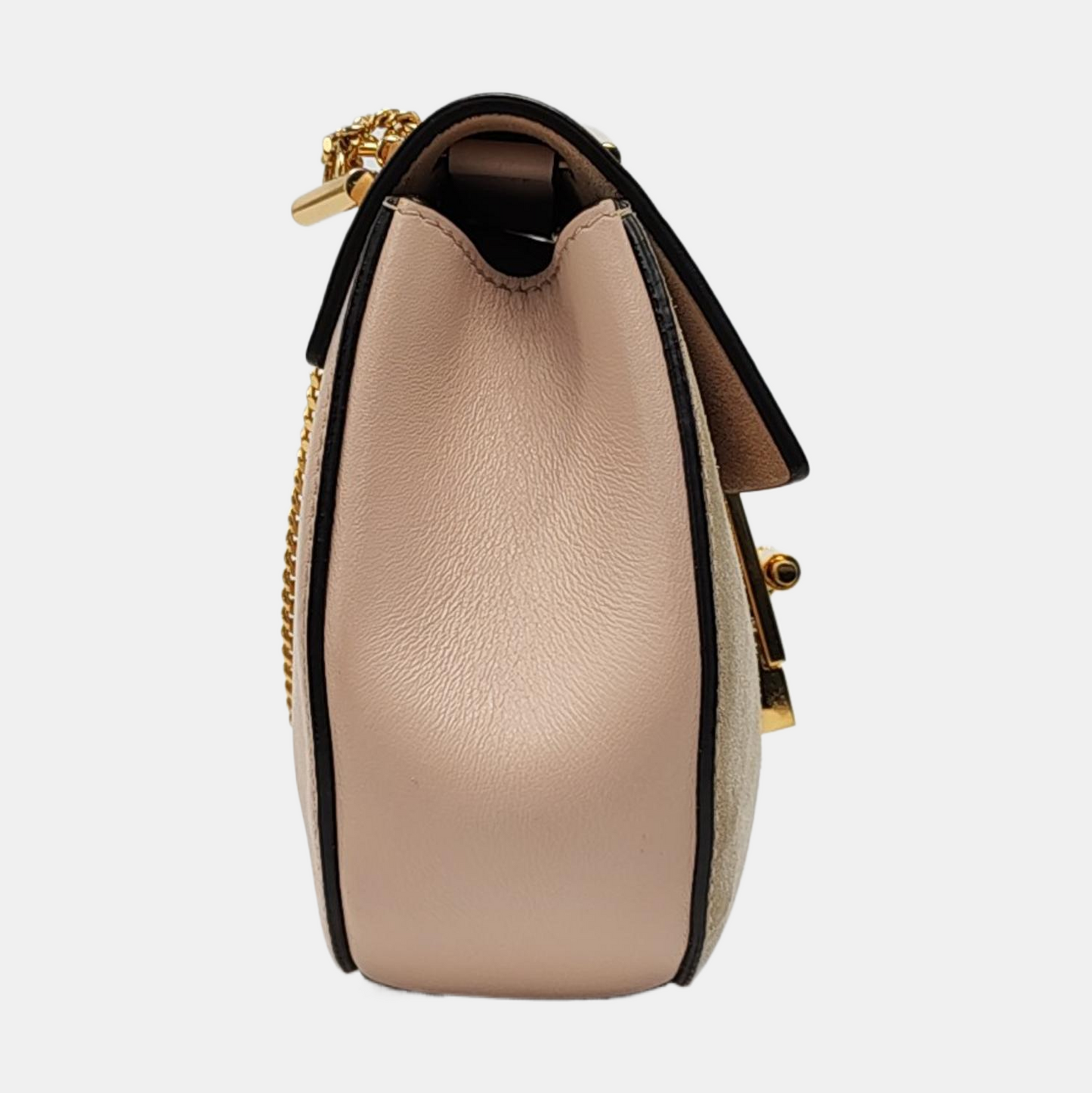 Chloé Drew mini Pink Cowhide Piglet Bag Single Shoulder Bag Golden hardware-(SKU)-955378540