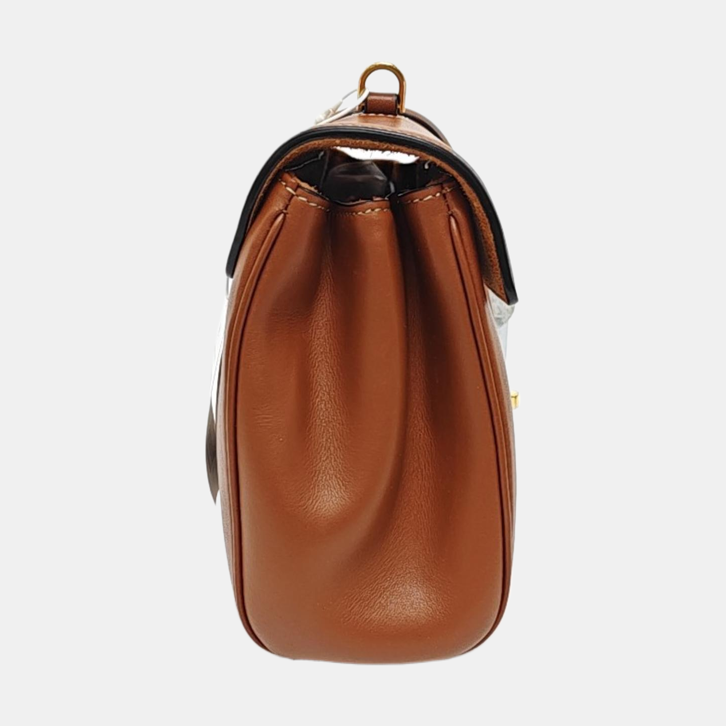 CELINE 16 Teen Brown Calfskin Single Shoulder Bag with Detachable Strap and Gold Hardware-(SKU)-955131984