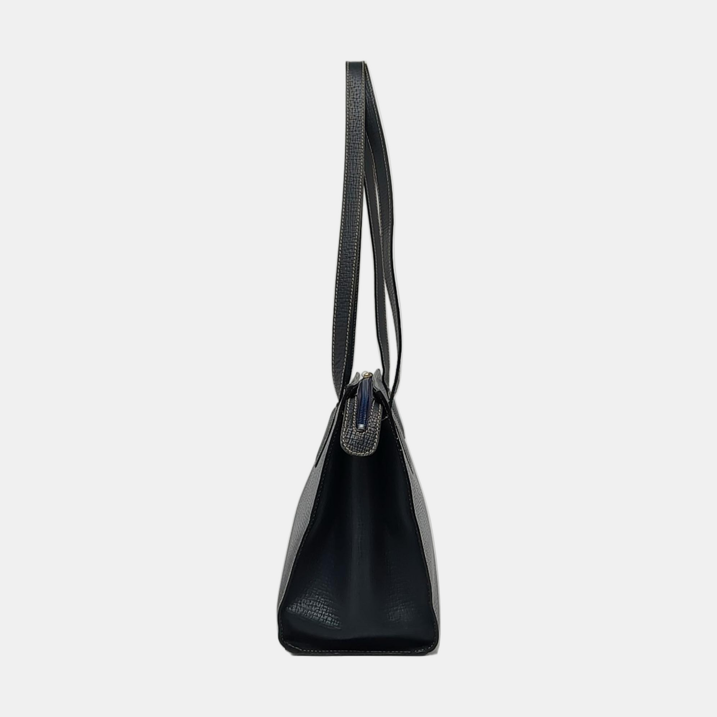 LOEWE Dark Blue Cowhide Single Shoulder Bag Handbag Golden hardware-(SKU)-954940075