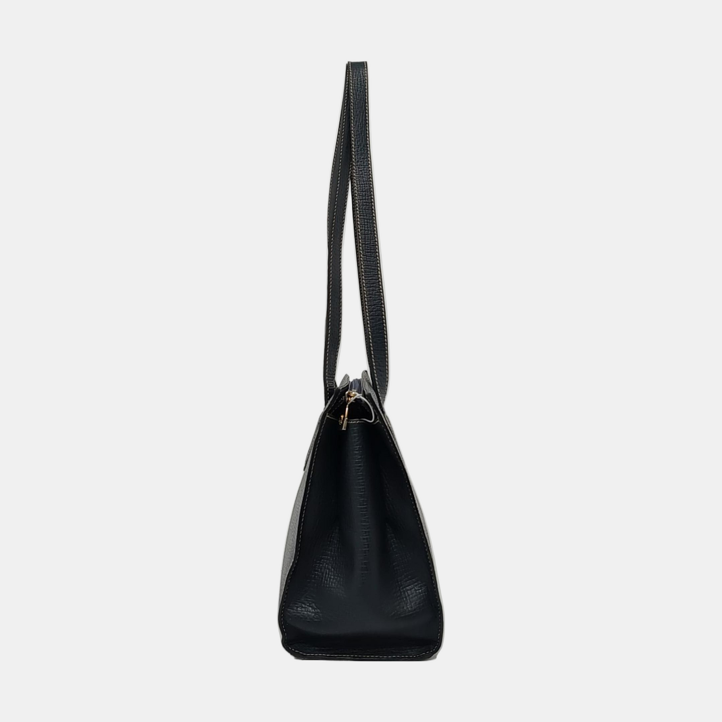 LOEWE Dark Blue Cowhide Single Shoulder Bag Handbag Golden hardware-(SKU)-954940075