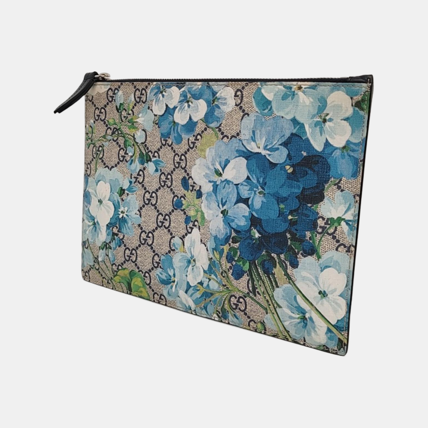 GUCCI GG Blooms Multicolor Coated Canvas Geranium Handbag Handbag Silver Hardware-(SKU)-955633872