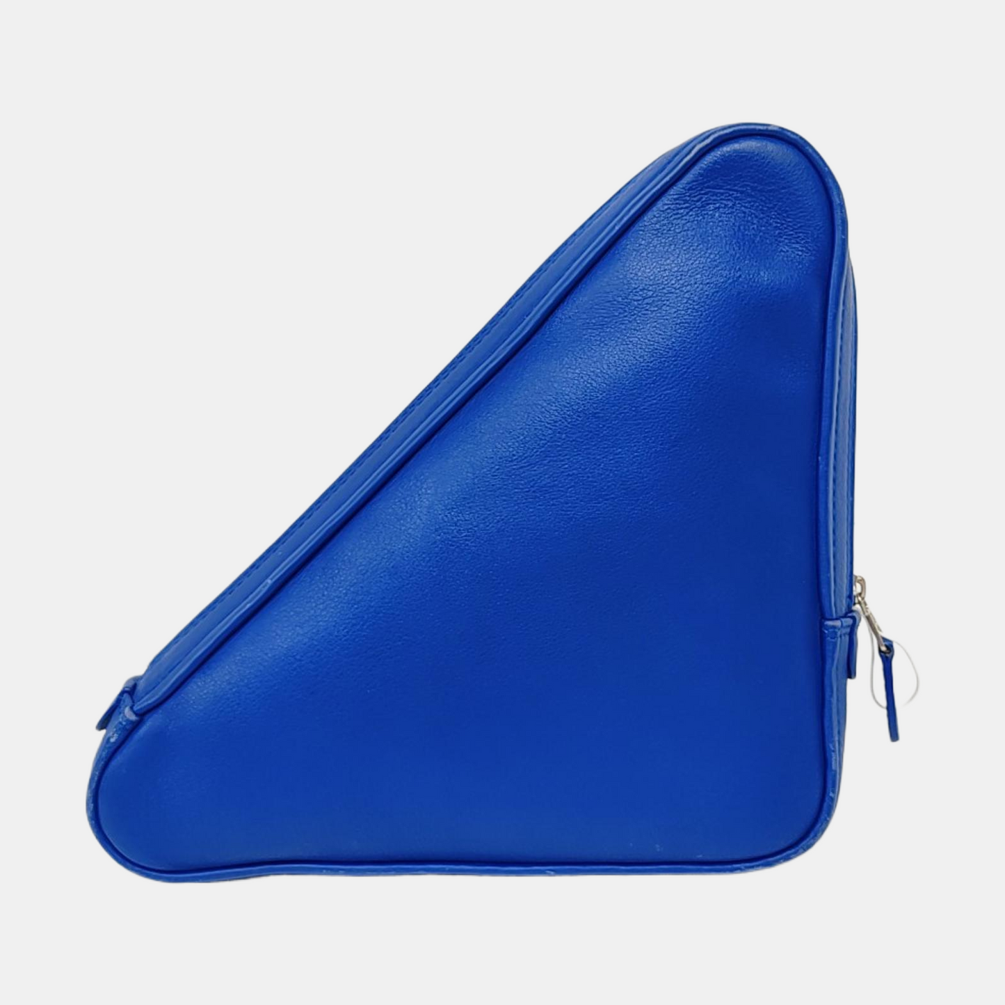 BALENCIAGA Triangle Blue Cowhide Print Clutch Silver Hardware-(SKU)-955687445