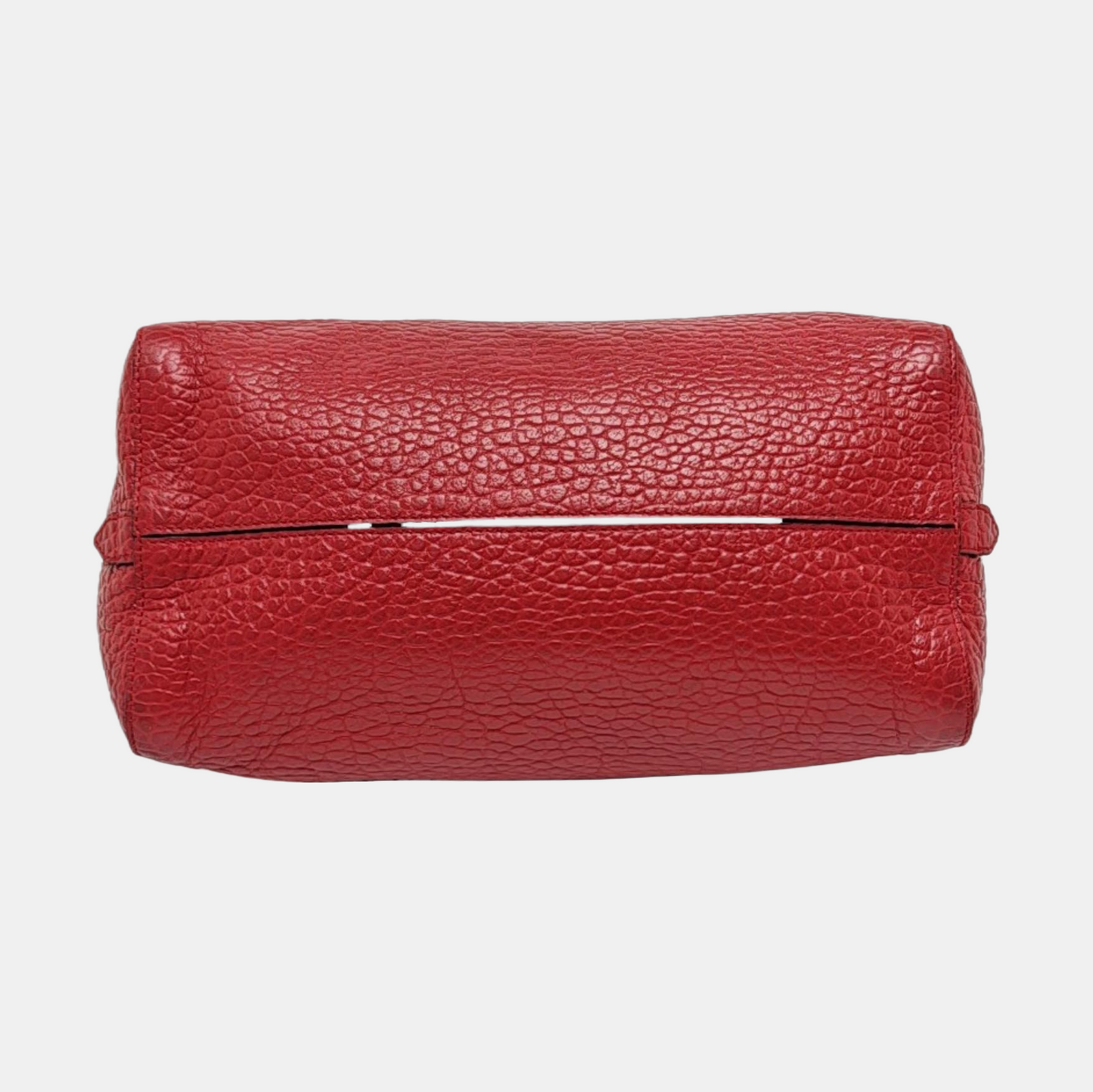 BURBERRY Red Cowhide Embossed Single Shoulder Bag Handbag Crossbody Golden hardware Removable shoulder strap-(SKU)-955432116