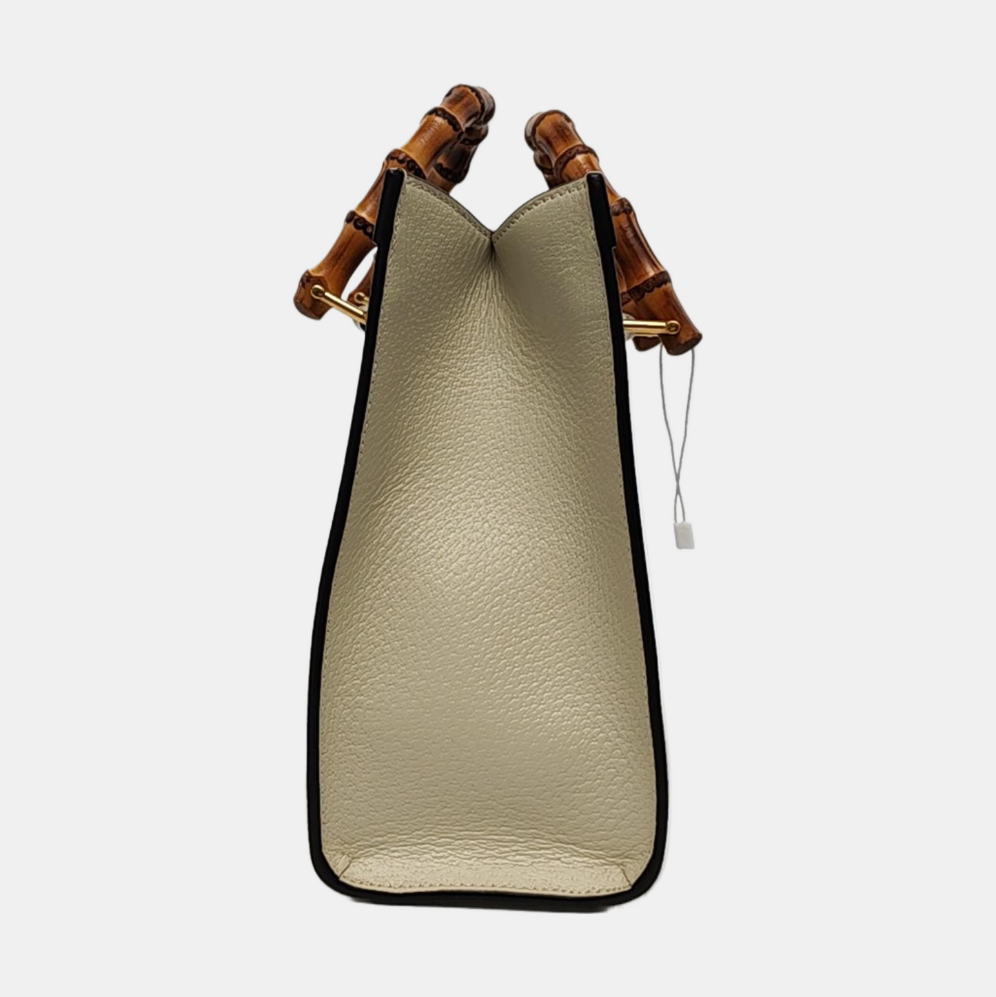 GUCCI Diana Small White Canvas Monogram Bamboo Handle Shoulder Bag Tote Bag Golden Hardware 2 Removable Straps-(SKU)-955631350