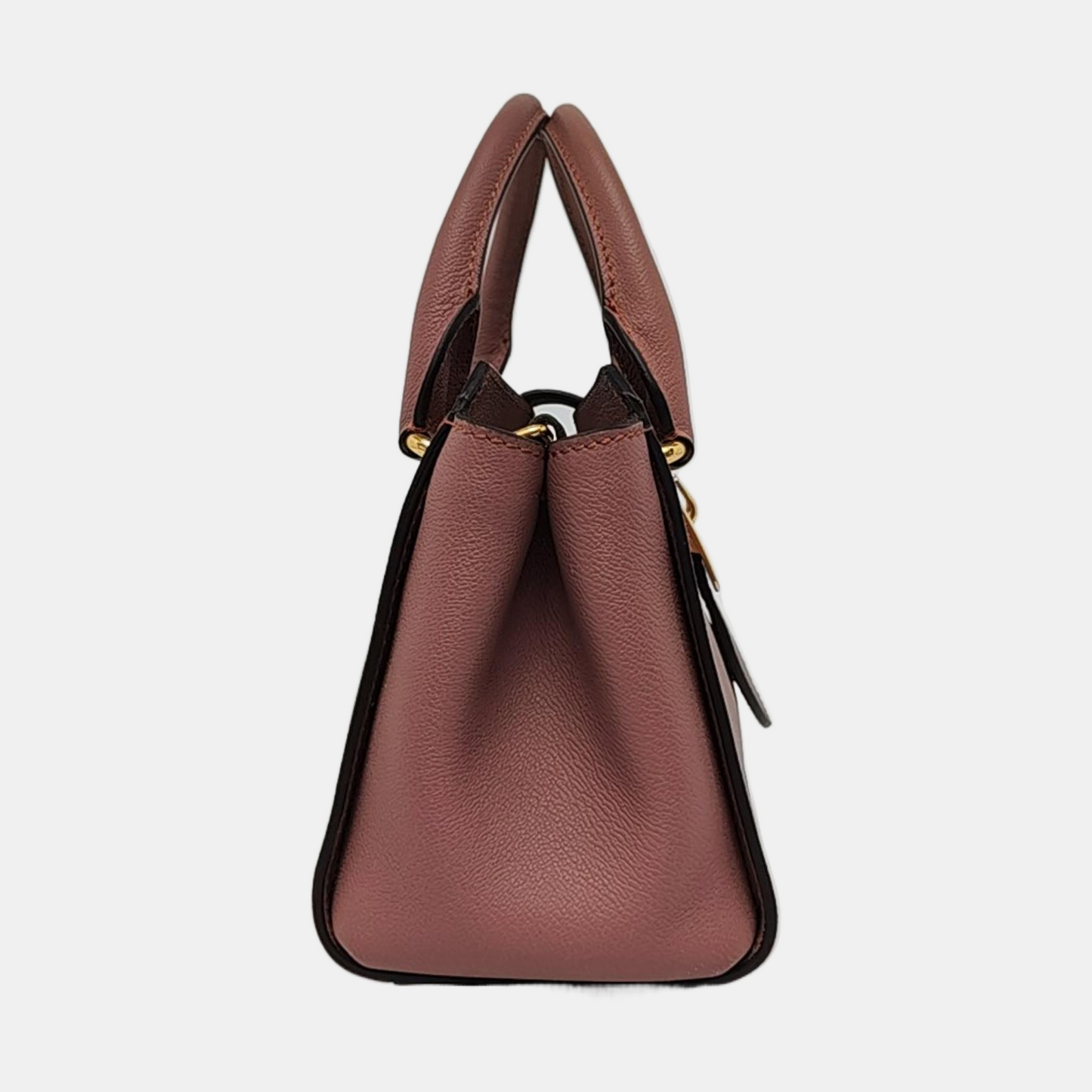 BURBERRY Buckle Pink Cowhide Sling Bag Tote Bag Golden hardware shoulder straps-(SKU)-955529544
