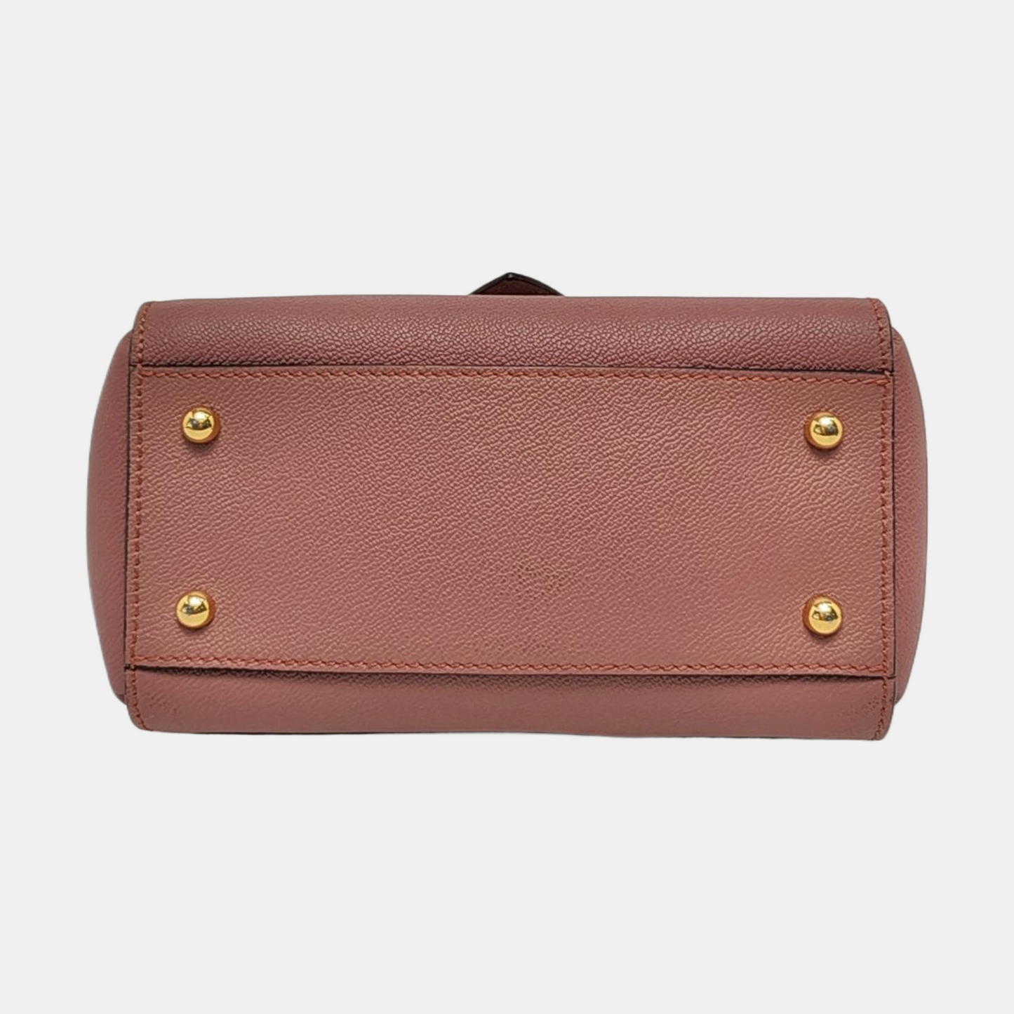 BURBERRY Buckle Pink Cowhide Sling Bag Tote Bag Golden hardware shoulder straps-(SKU)-955529544
