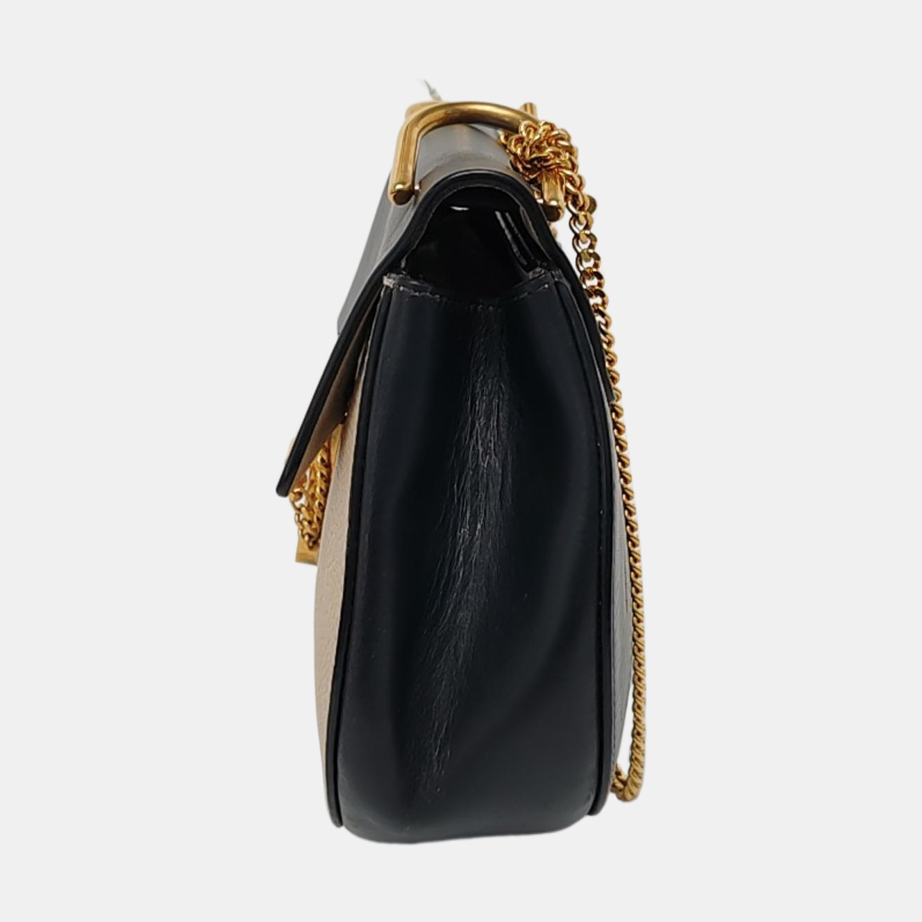 Chloé Drew Medium size Beige Cowhide Piglet Bag with Shoulder and Crossbody Strap Golden hardware-(SKU)-955598189