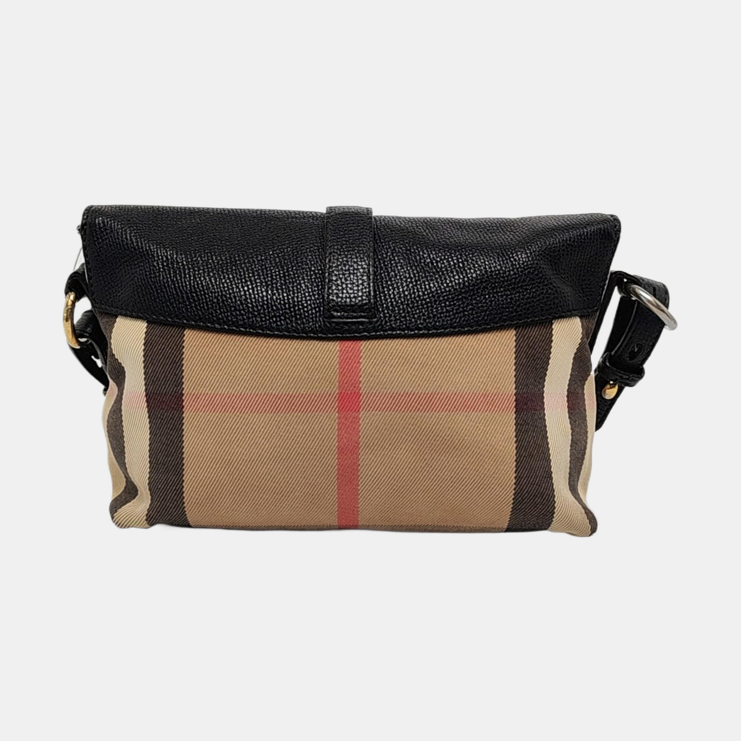 BURBERRY Beige Fabric Crossbody Bag Golden hardware Removable shoulder strap-(SKU)-955688405