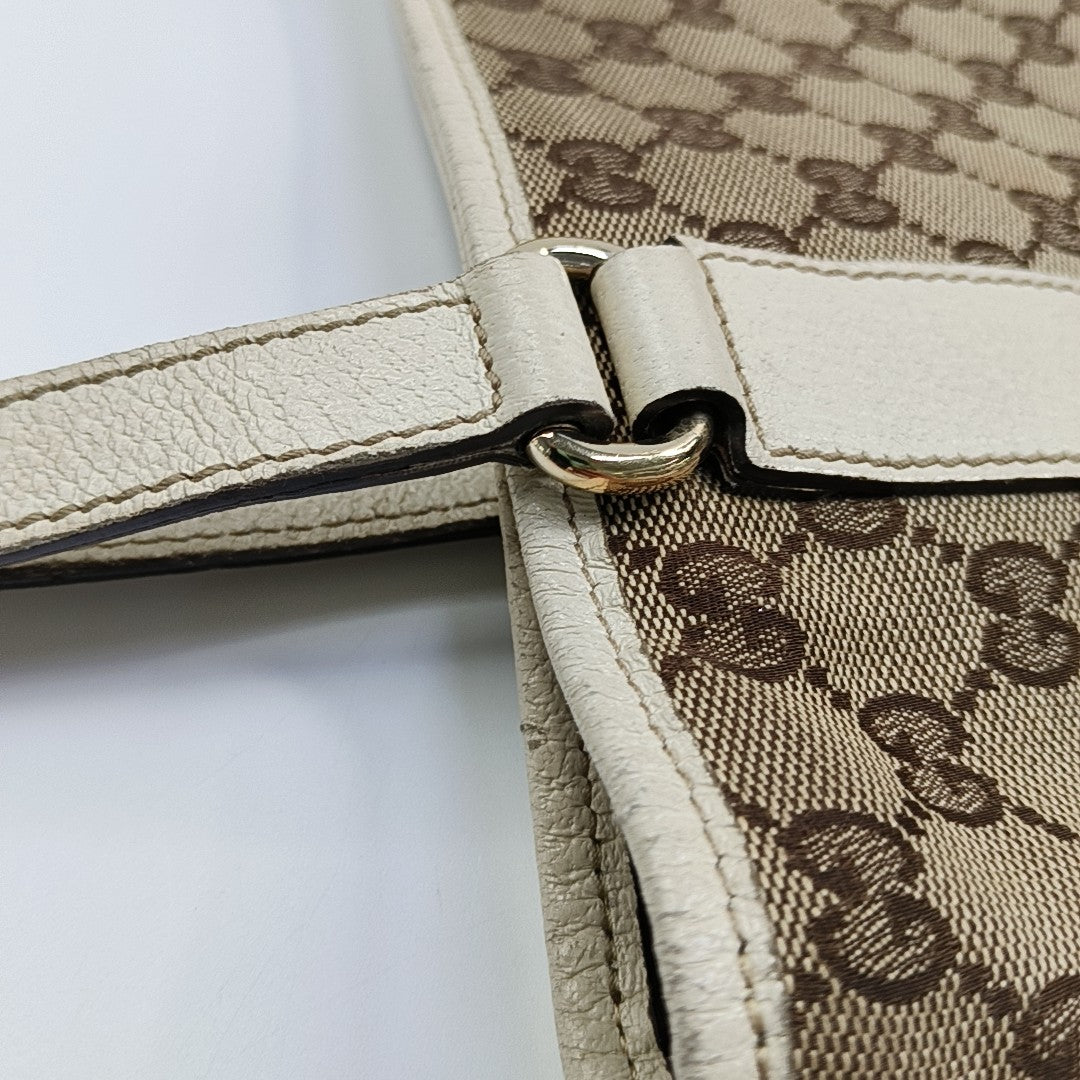 GUCCI Bucket bag Khaki Canvas Monogram Floral Single Shoulder Bag Tote Bag Golden hardware-(SKU)-955867779