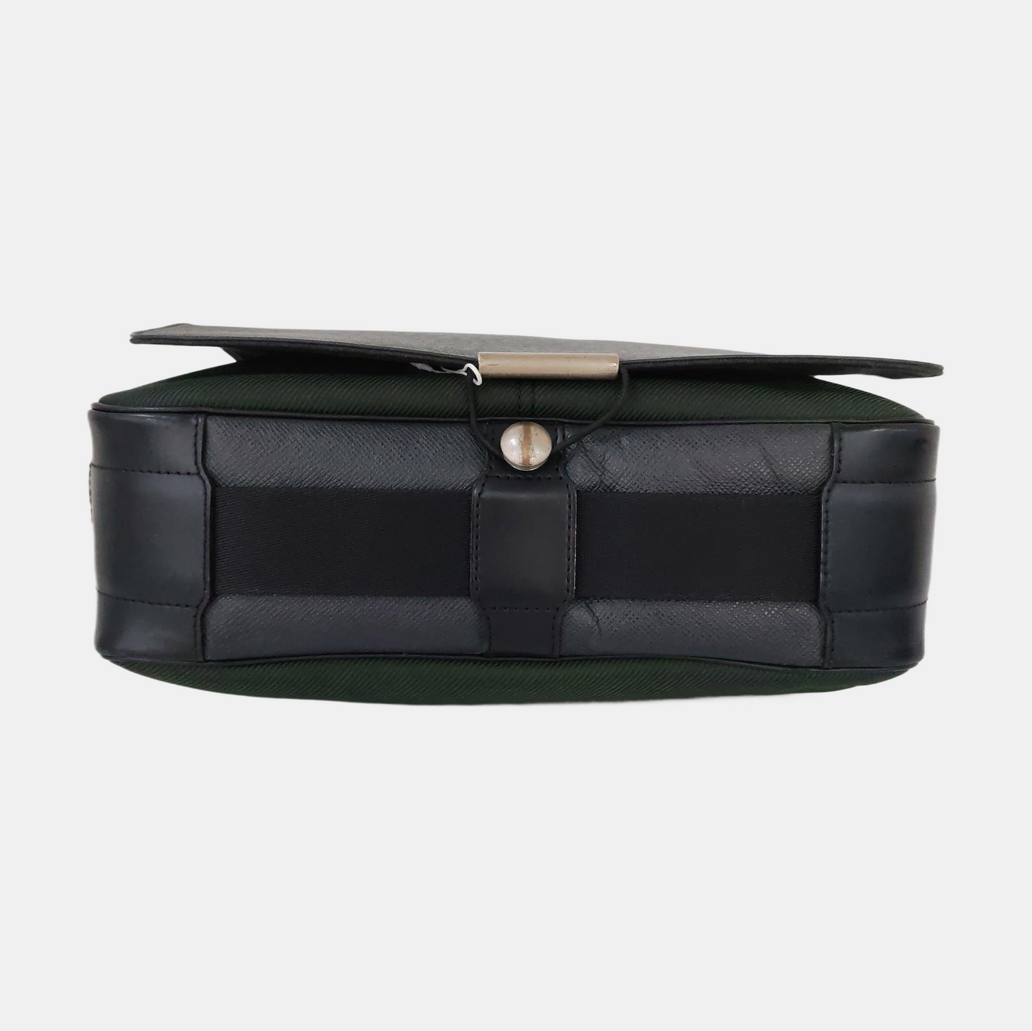 LOUIS VUITTON VIKTOR Black Cowhide Single Shoulder Bag Crossbody Bag Silver Hardware-(SKU)-955690536
