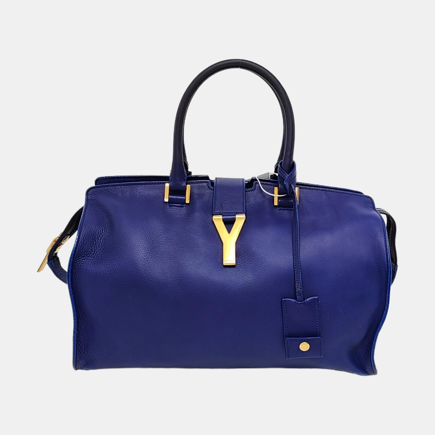YSL CHYC Y LIGNE Medium size Dark Blue Leather Handbag Golden hardware-(SKU)-955766703
