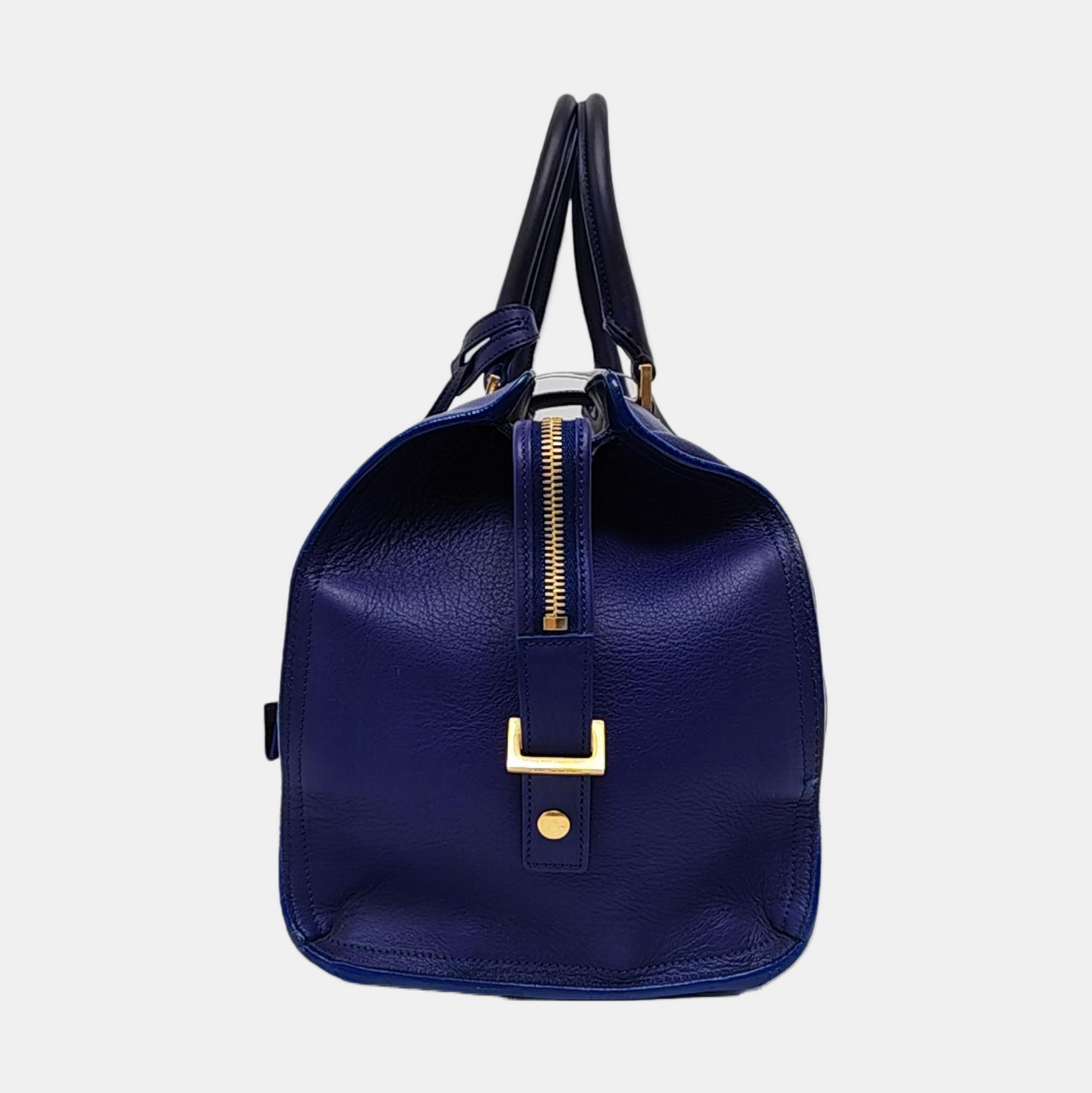 YSL CHYC Y LIGNE Medium size Dark Blue Leather Handbag Golden hardware-(SKU)-955766703
