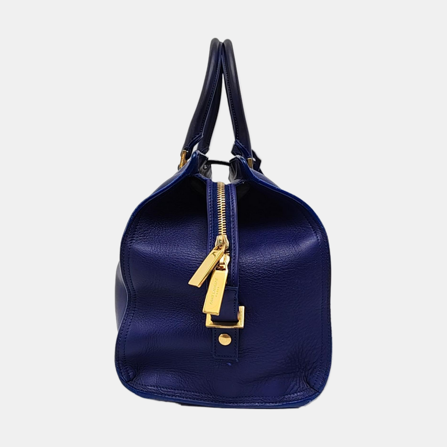 YSL CHYC Y LIGNE Medium size Dark Blue Leather Handbag Golden hardware-(SKU)-955766703
