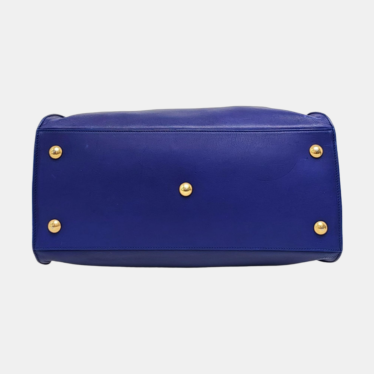 YSL CHYC Y LIGNE Medium size Dark Blue Leather Handbag Golden hardware-(SKU)-955766703