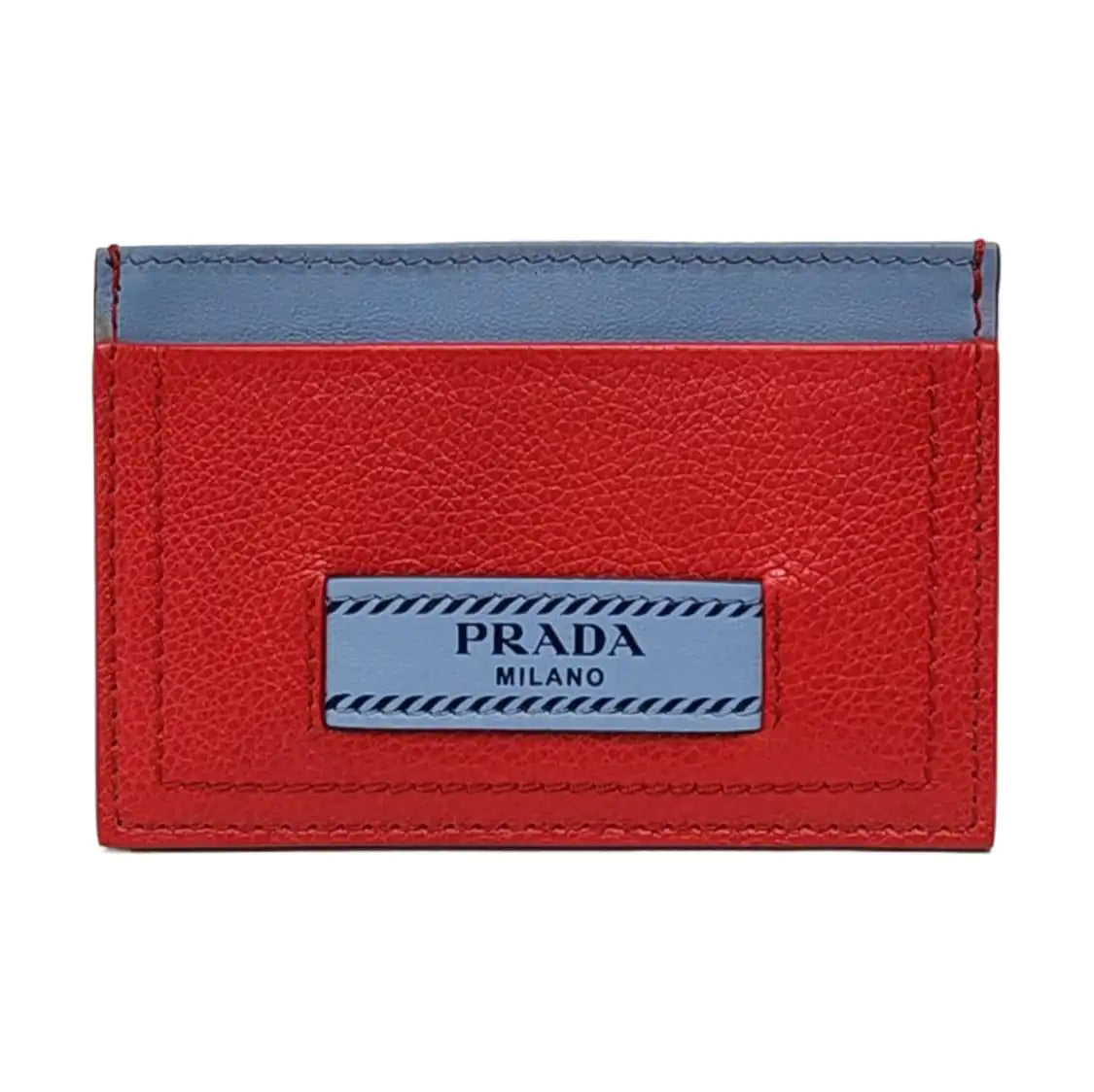 PRADA Red Cowhide Card Case-(SKU)-955739022
