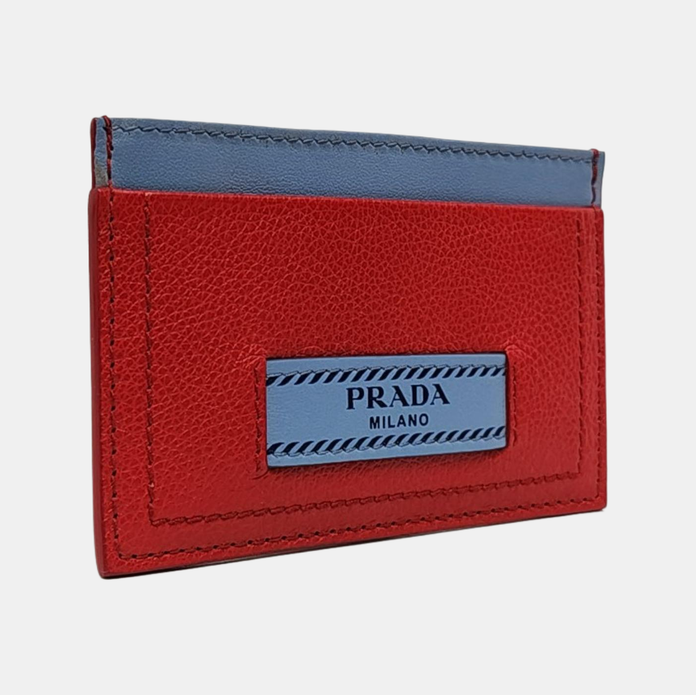 PRADA Red Cowhide Card Case-(SKU)-955739022