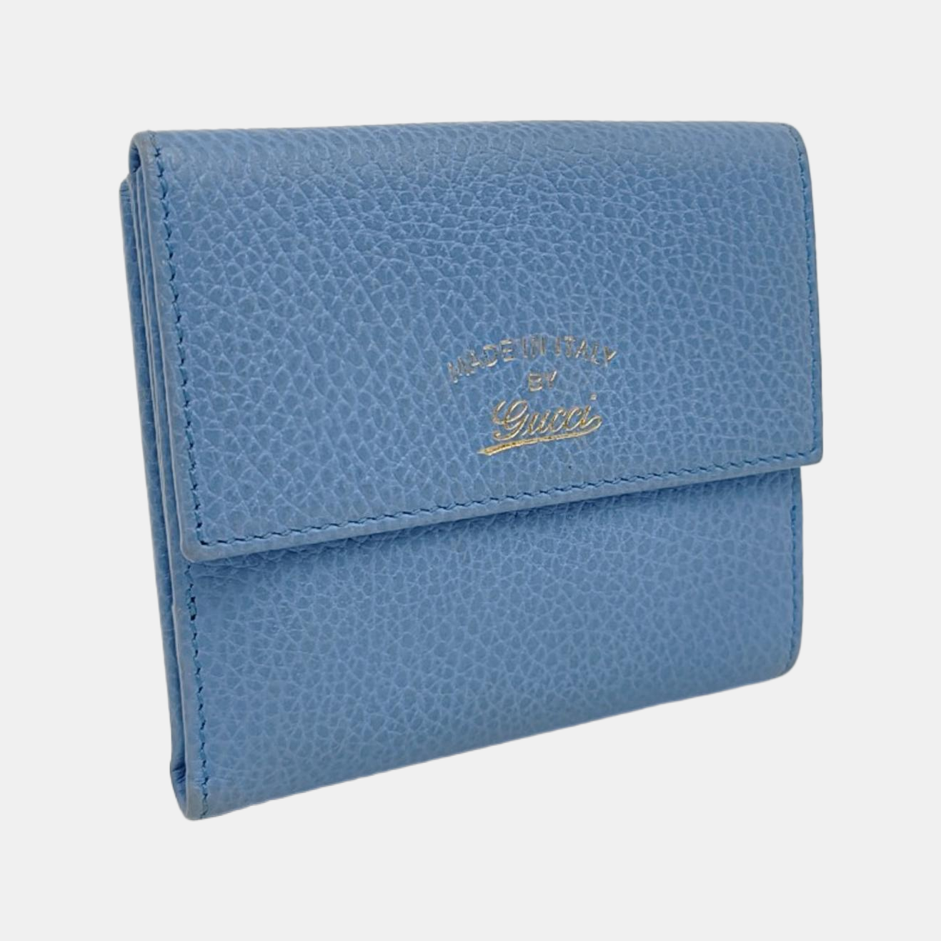 GUCCI Blue Leather Wallet-(SKU)-955765388