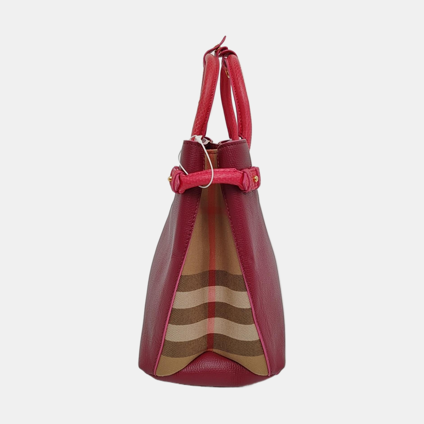 BURBERRY The Banner Medium size Red Cowhide Single Shoulder Bag Handbag Crossbody Bag Golden hardware Removable shoulder strap-(SKU)-955854849