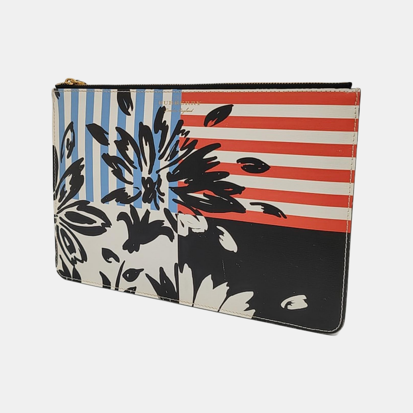 BURBERRY Multicolor Cowhide Printed Handbag Golden hardware-(SKU)-955854009